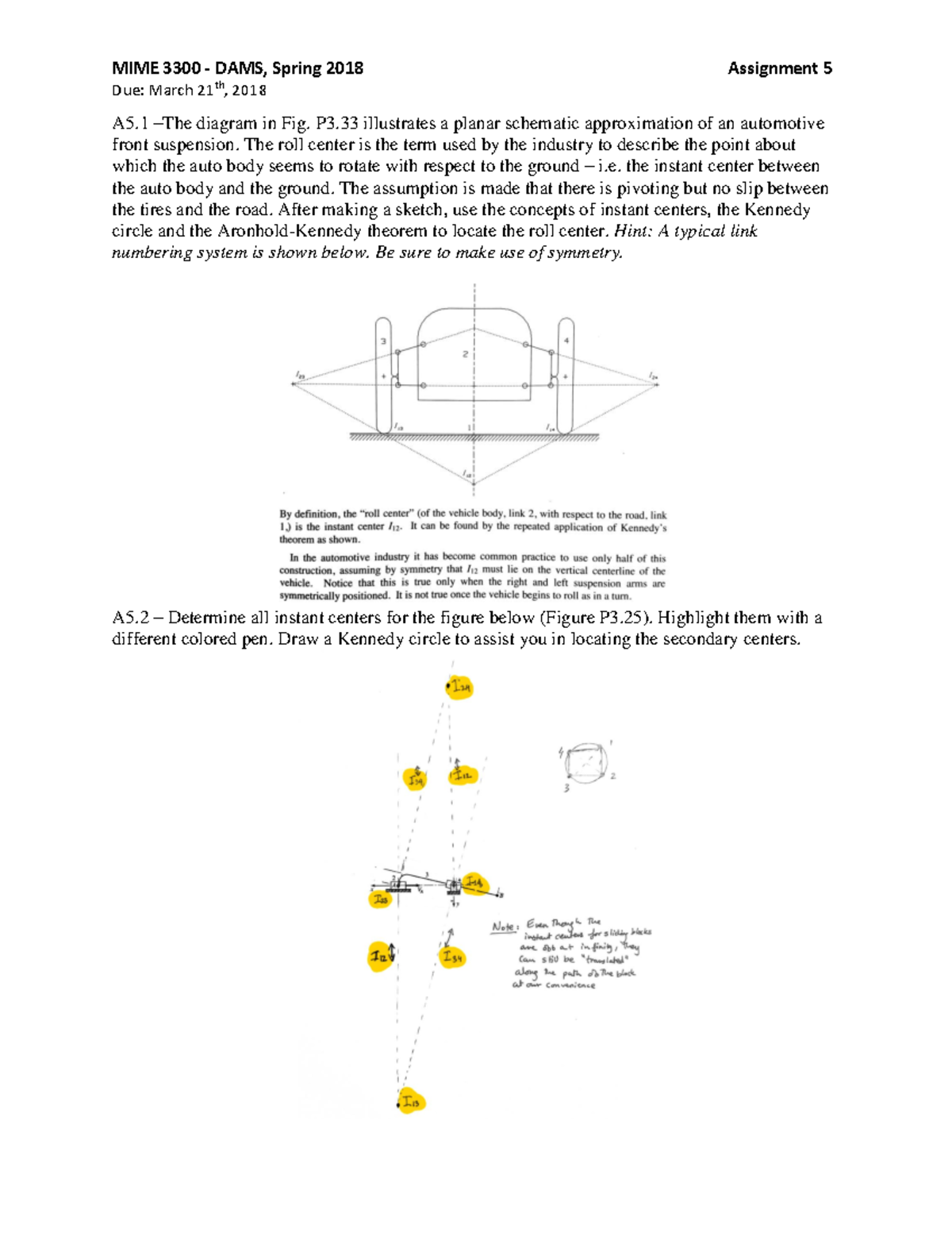 Homework Solutions 5 - Due: March 21 th, 2018 A5 –The diagram in Fig ...