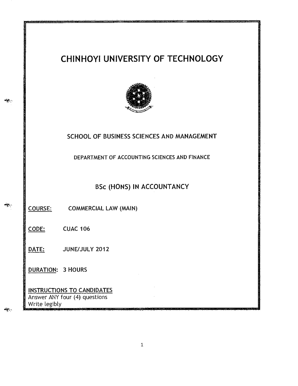 chinhoyi university dissertations