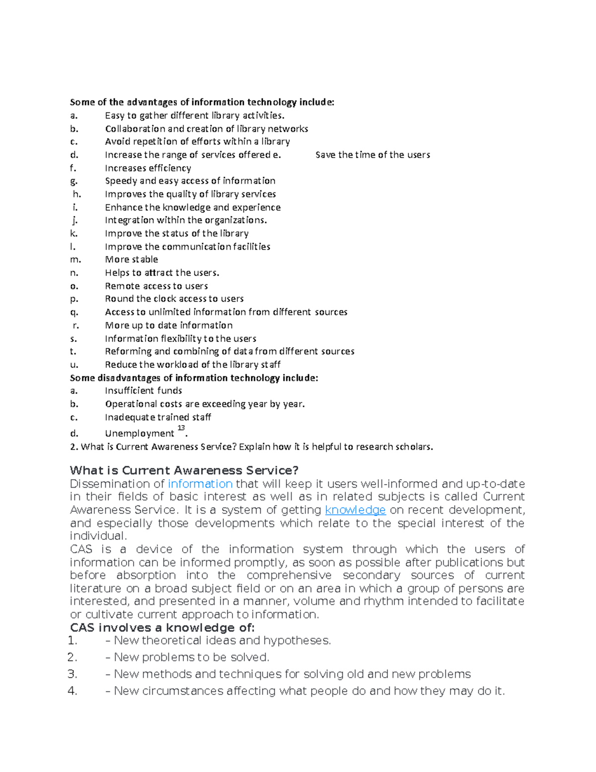 Entrepreneurship Development - Some of the advantages of information ...