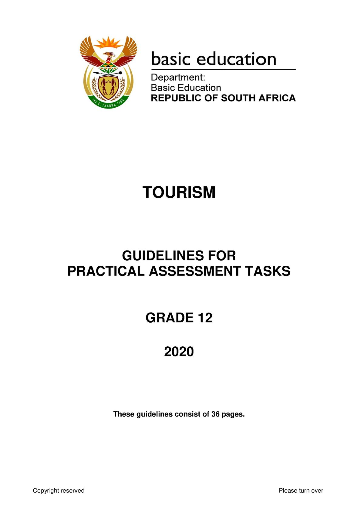 tourism grade 12 june 2019