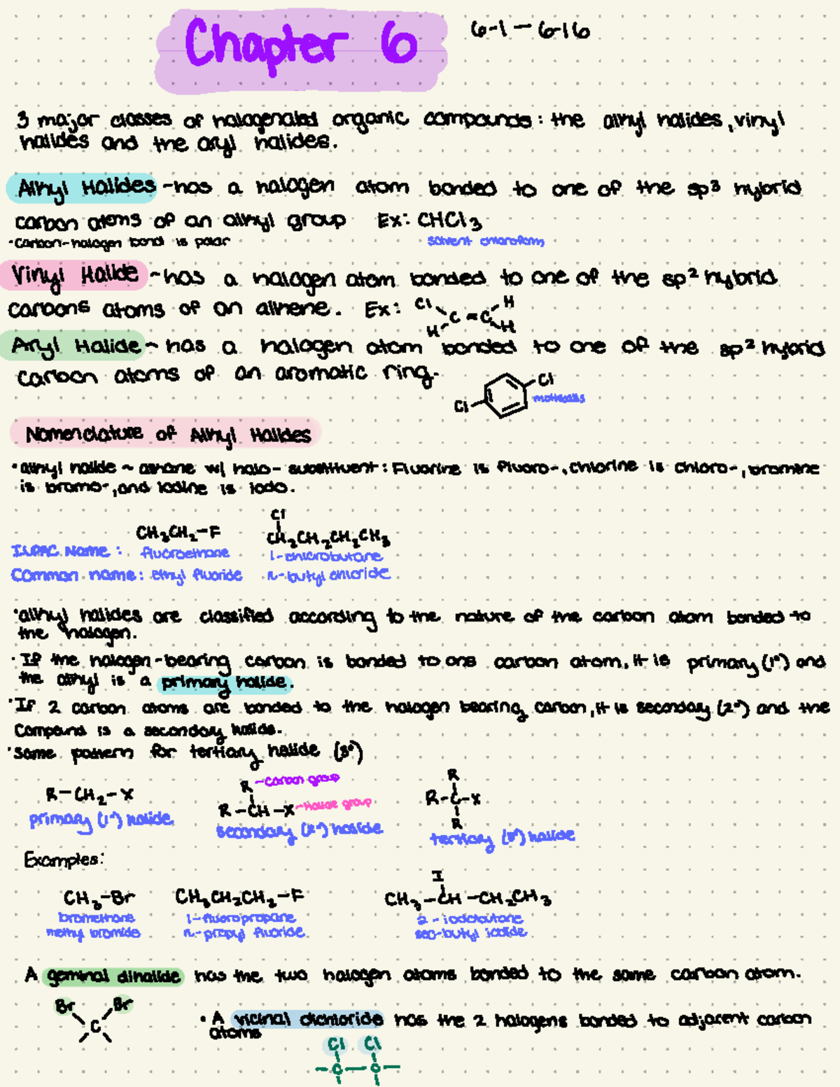 Chapter 6 Organic Chemistry - Chapter 6 3- 3 major classes of ...