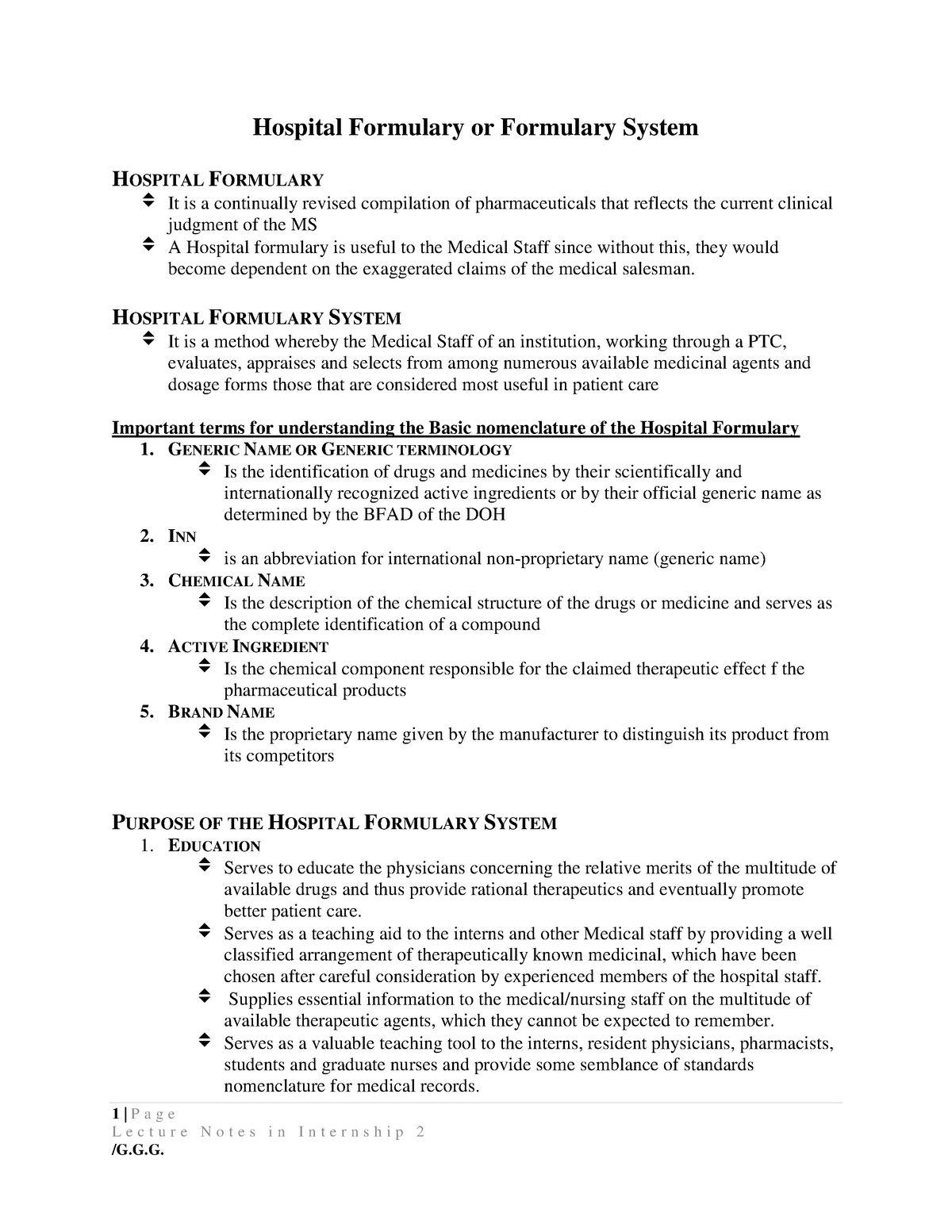 What Is Meaning Of Hospital Formulary