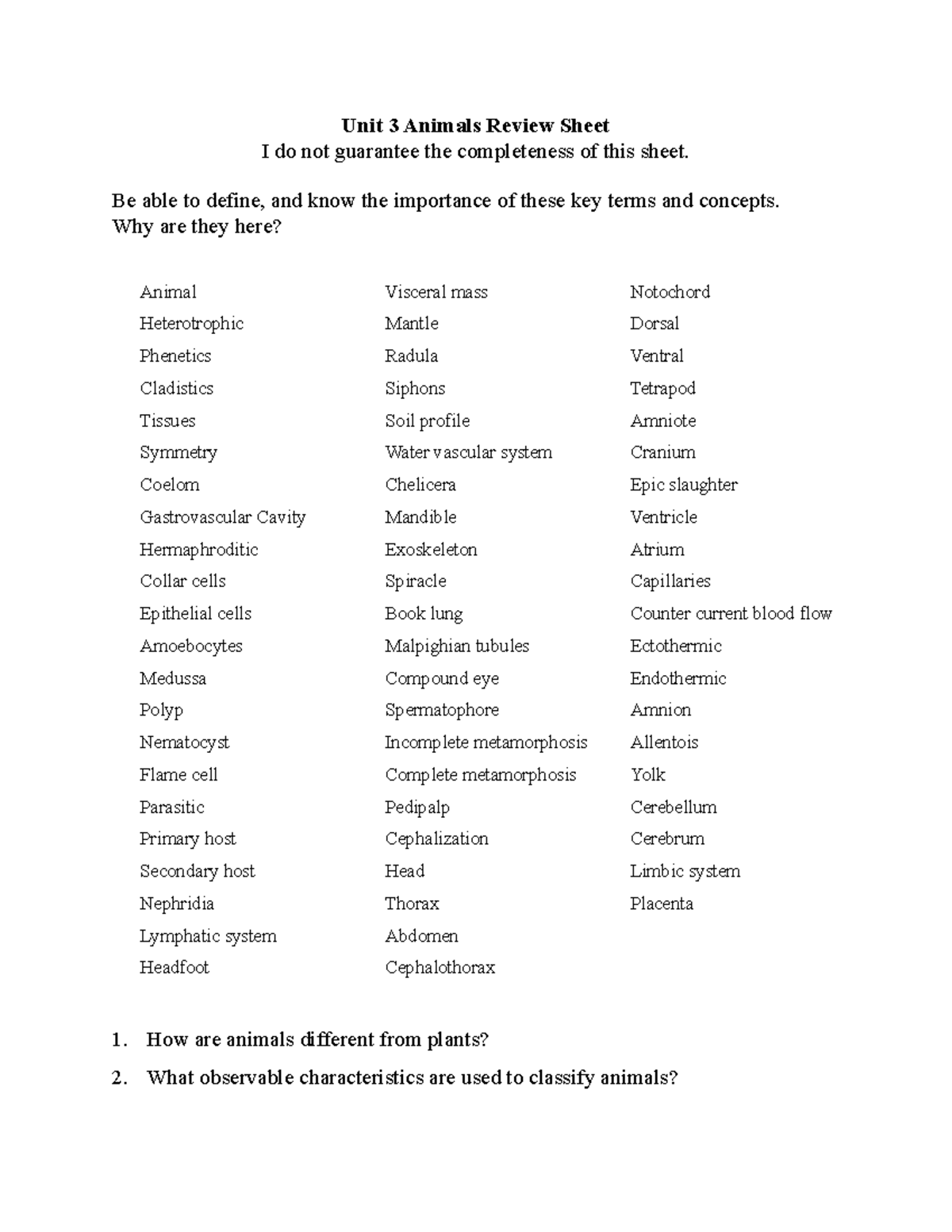 Unit 3 Review Sheet dafdsahfksadifhgdskj h fkhjdsh fojeklwd0iojskn