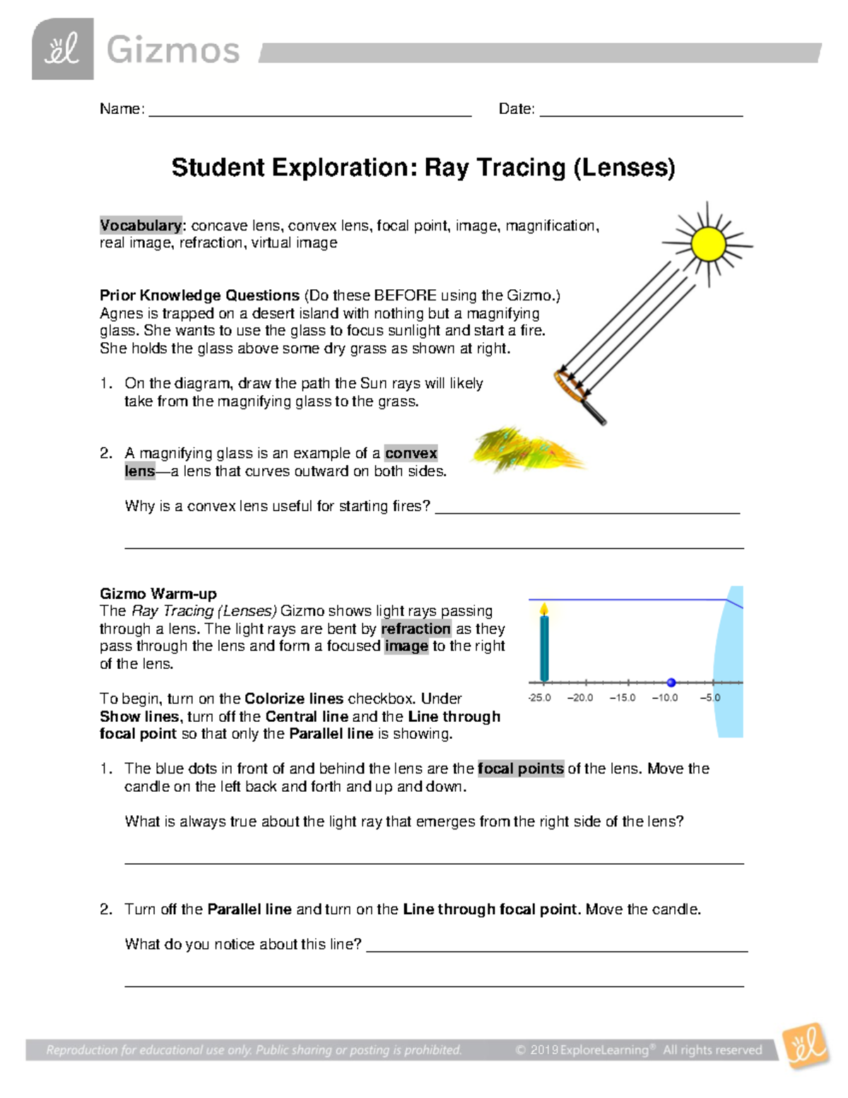 Ray Tracing Lenses SE - Name ...