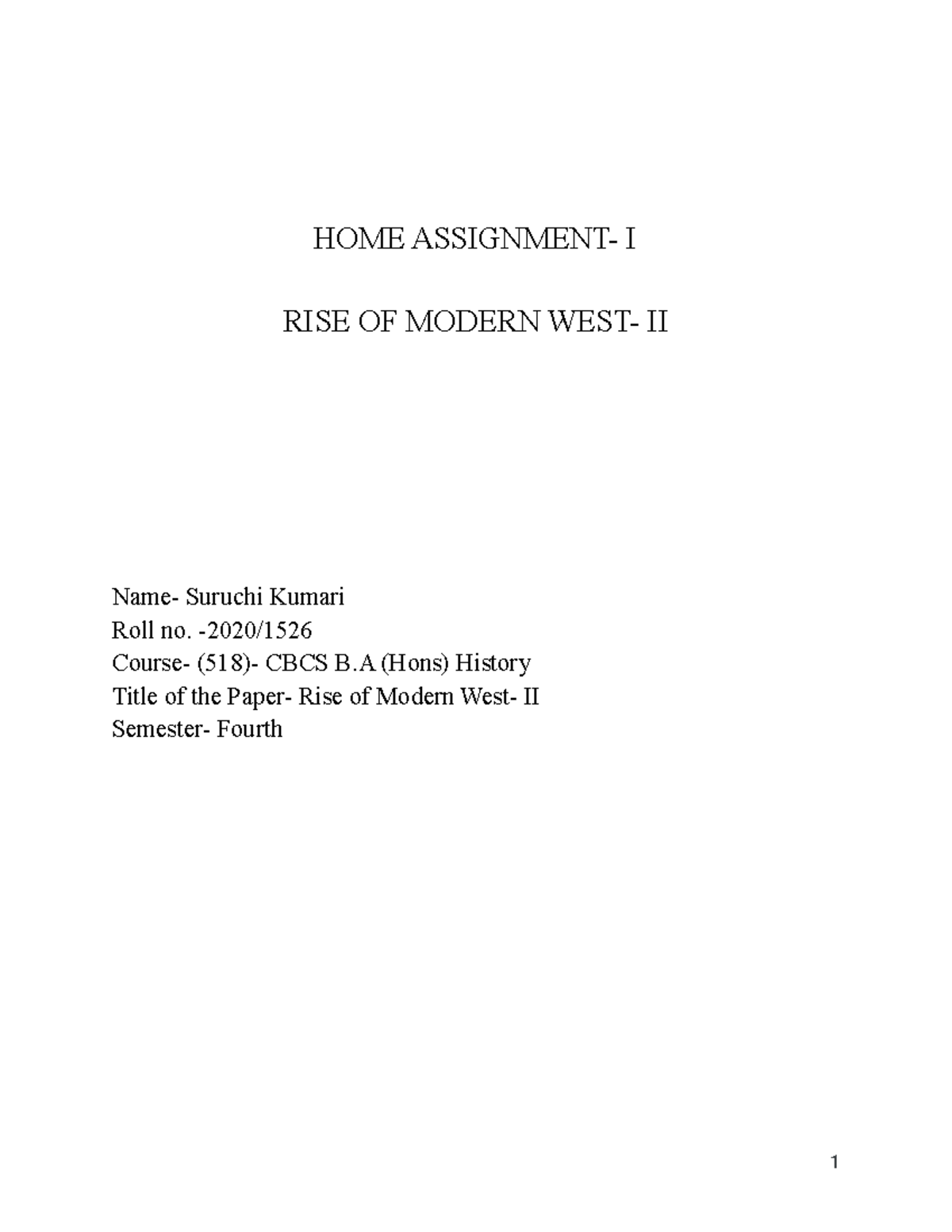 MOD WEST Assignment - Debate on the nature of the 18th century in ...