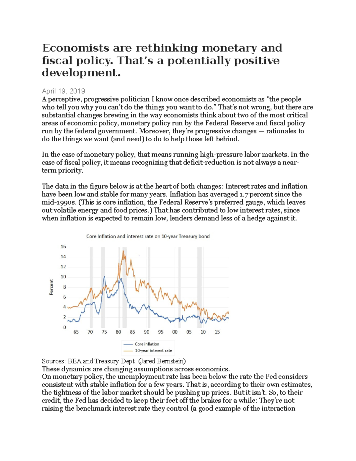 Economists are rethinking monetary and fiscal policy - That’s a ...