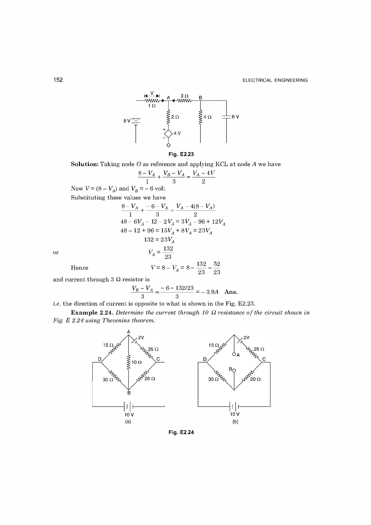 Basic Electrical Engineering (43) - ####### 1 52 Or 1 0 8 V -=- Fig. E2. B 4 0 6 V ELECTRICAL ...