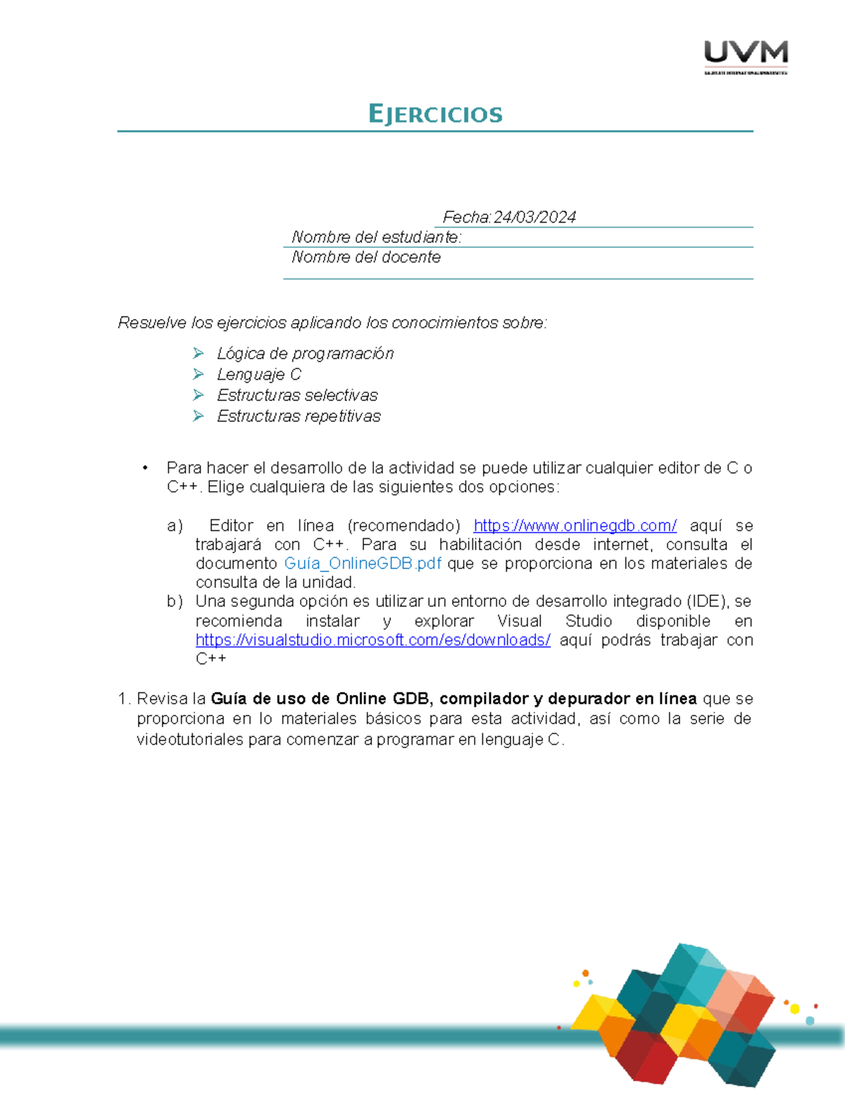 A3 IRC LOG - EJERCICIOS Fecha:24/03/ Nombre del estudiante: Nombre del ...