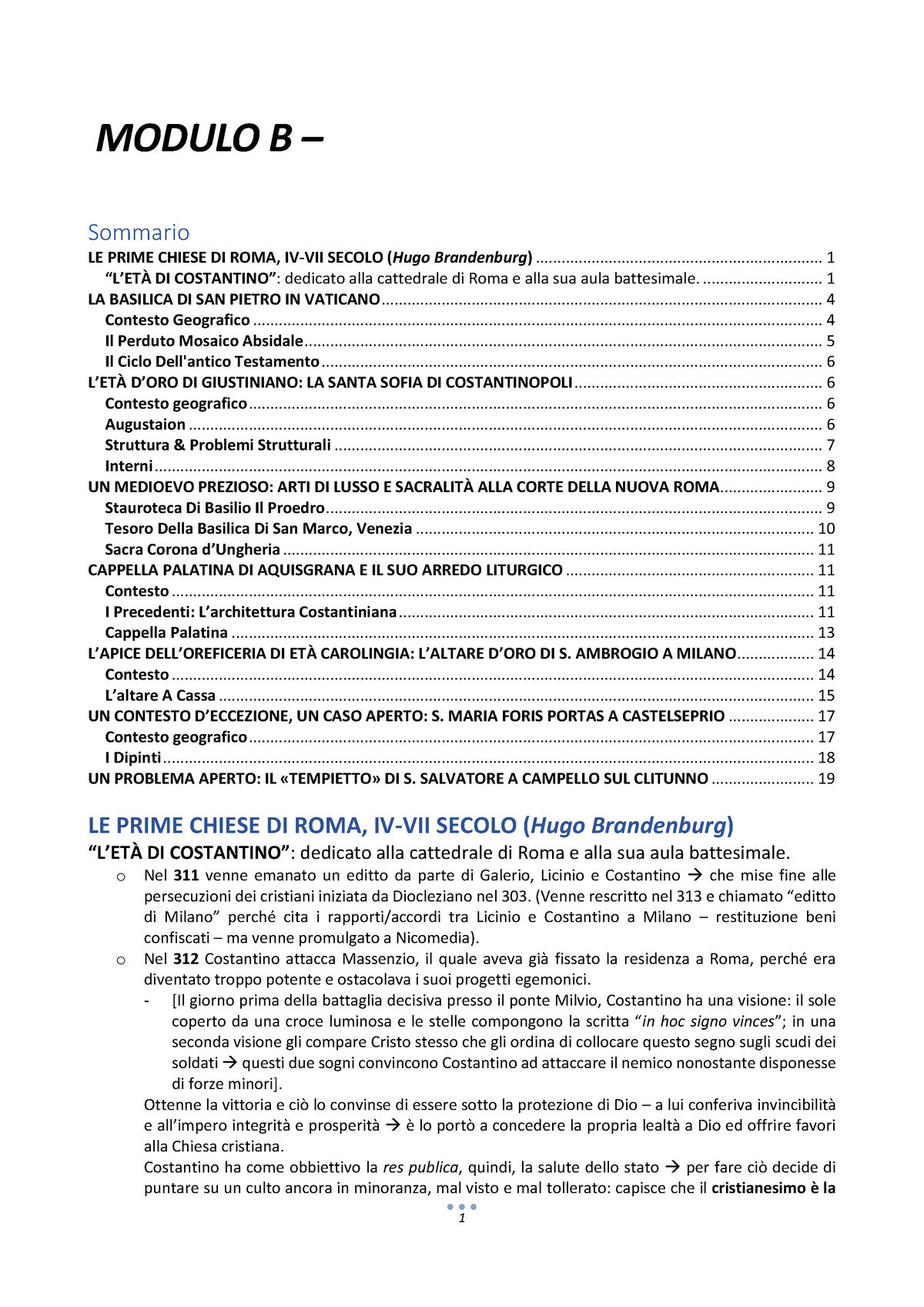 Storia DELL'ARTE Medievale - Parte B - MODULO B – Lineamenti Di Storia ...