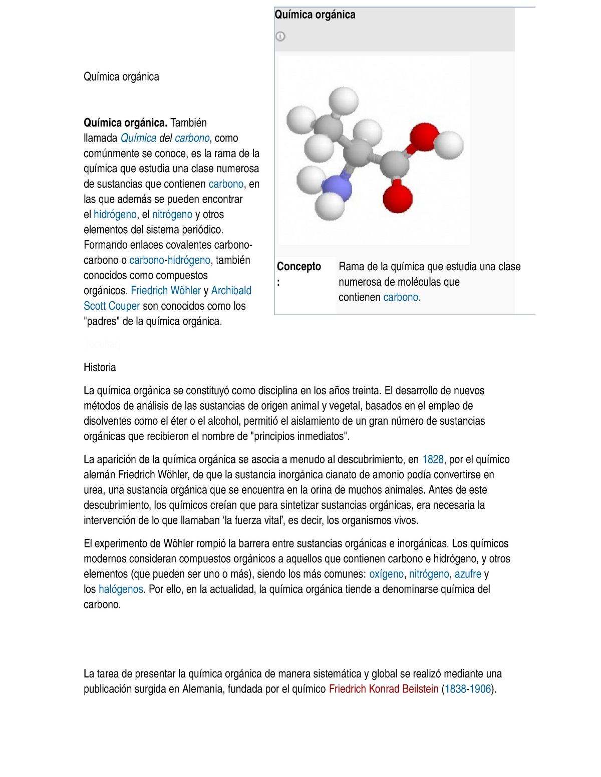 Quimica Organica Pequeno Informe De Lo Que Es Quimica Organica Studocu