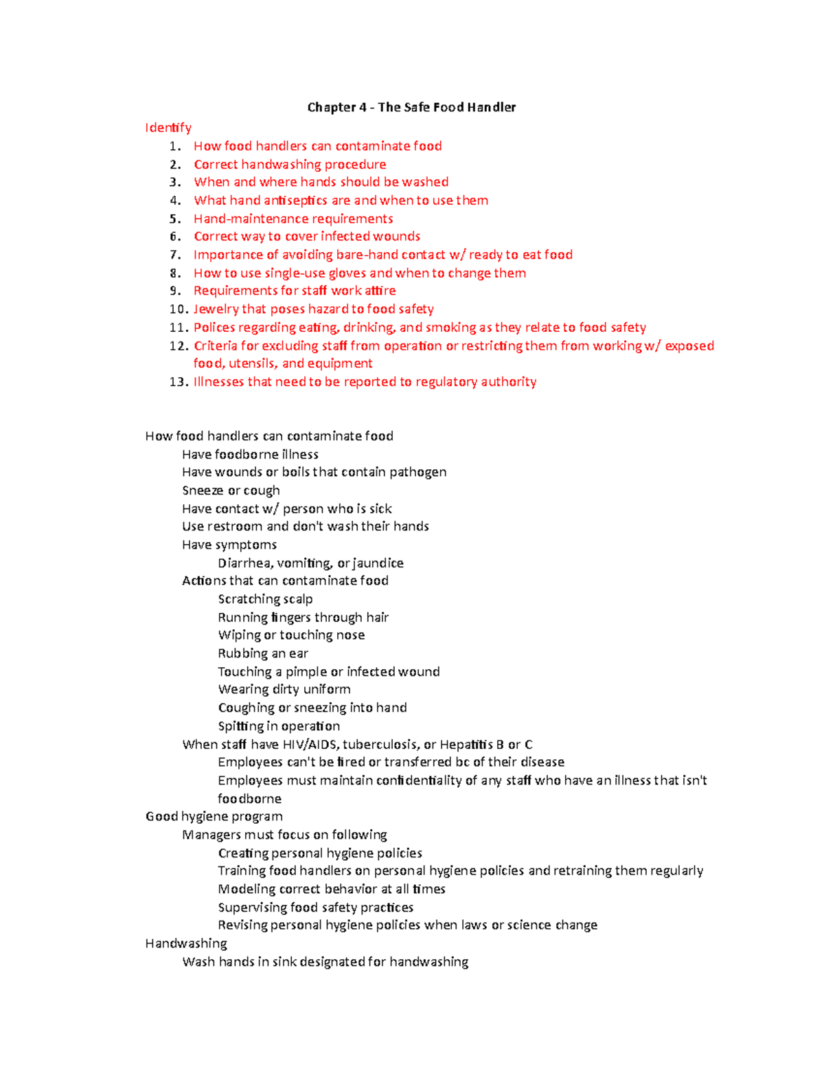 Food Handler Training Quizlet - hvoxonz