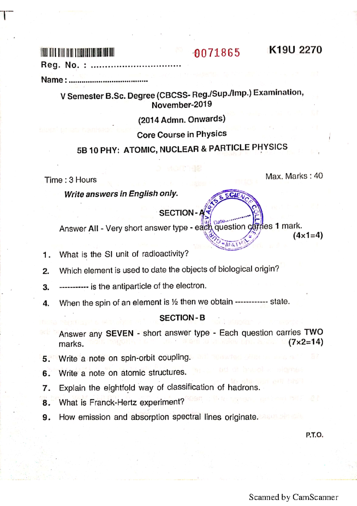 Physics Question Paper - Scanned By CamScanner Scanned By CamScanner ...