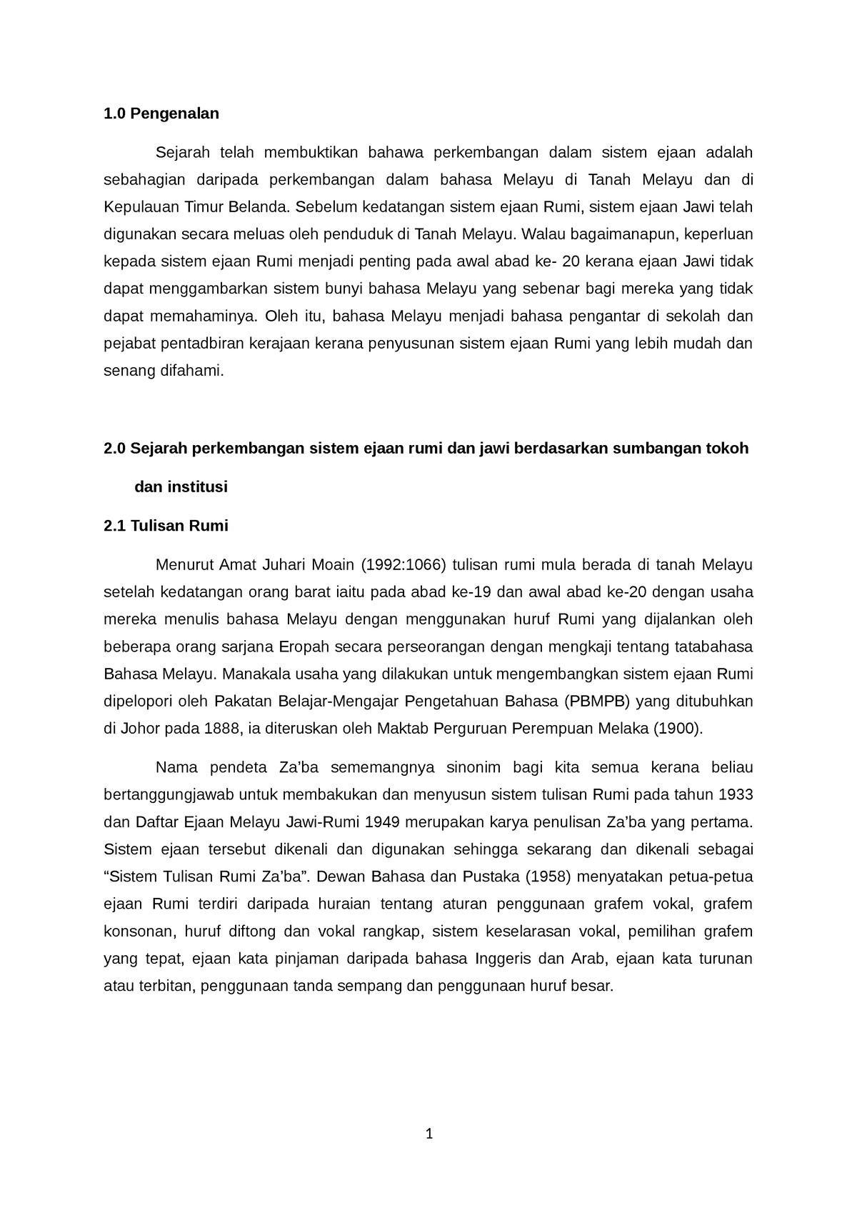 BMM1044 Tugasan 1 - Assessment - 1 Pengenalan Sejarah Telah Membuktikan ...