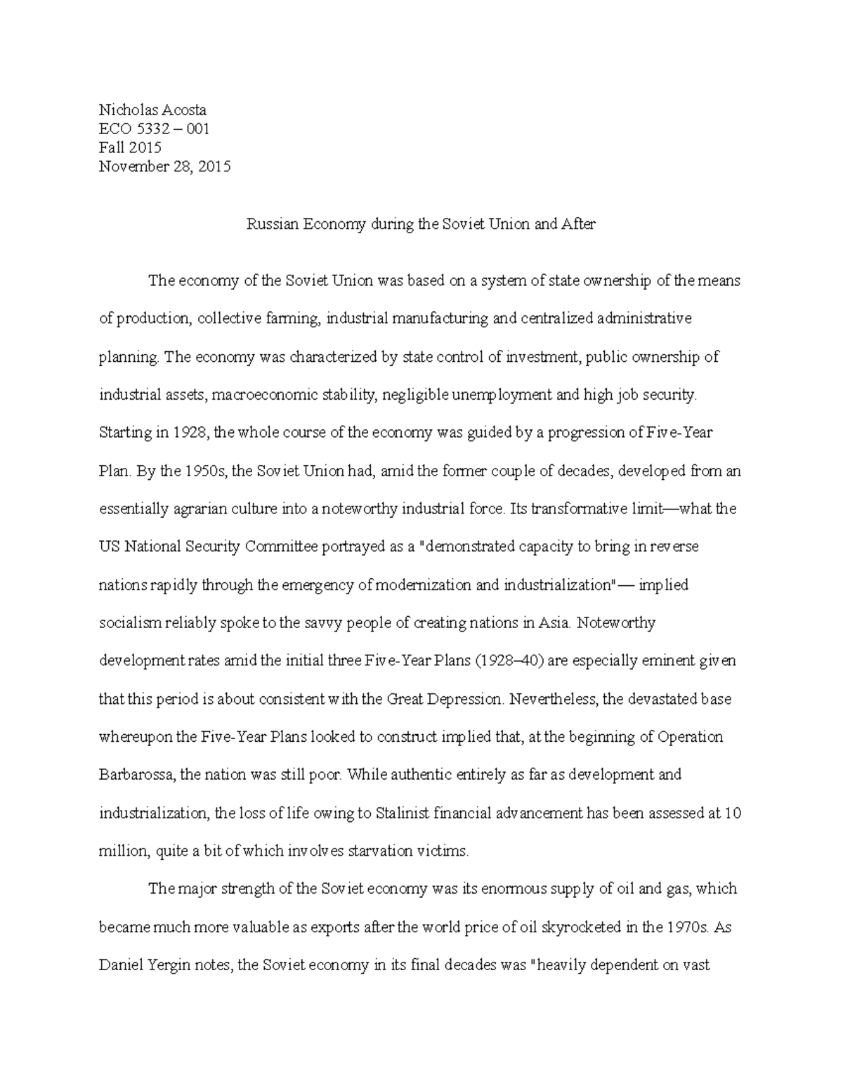 Why did the soviet union collapse essay picture