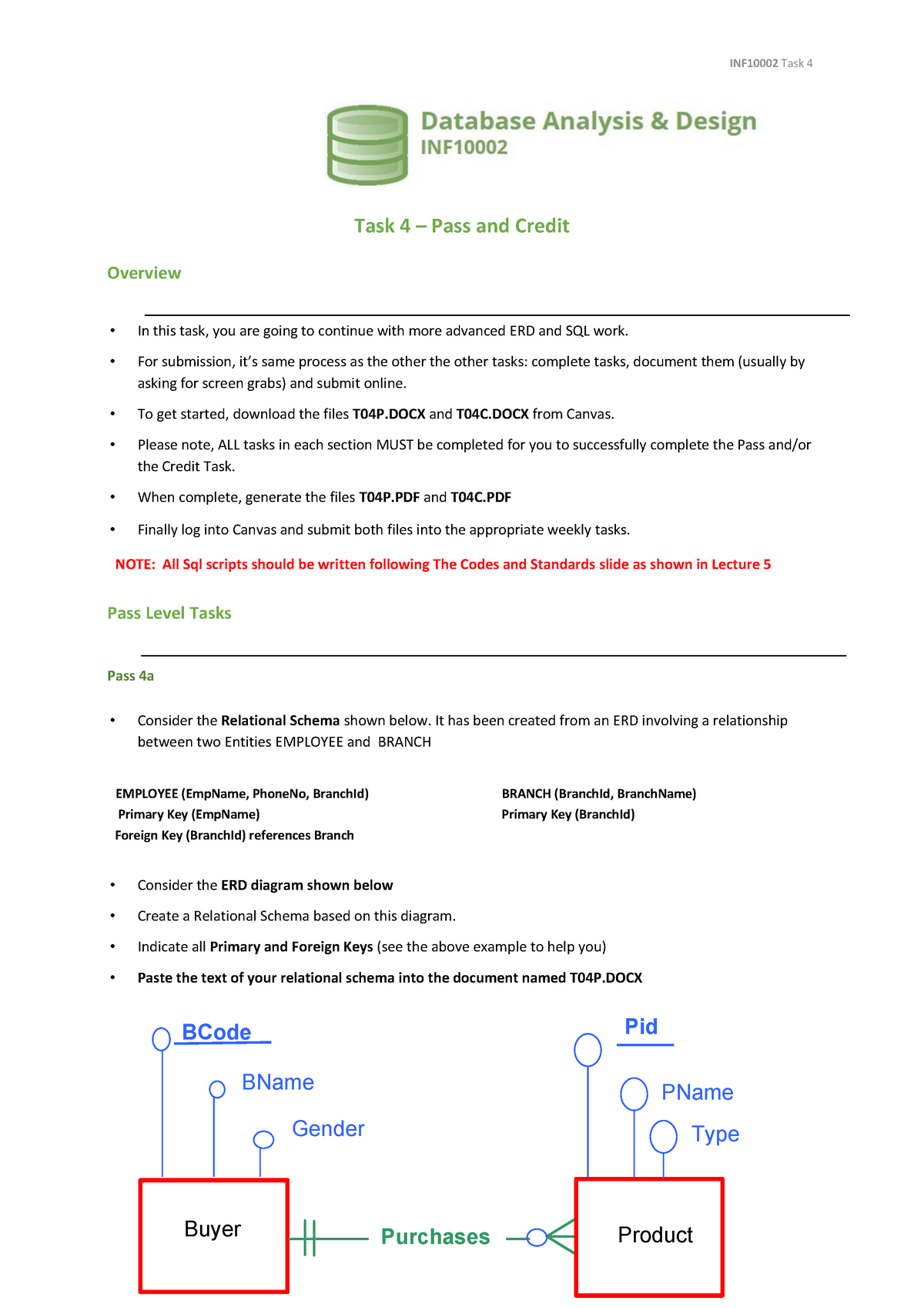 INF10002 Task 04 - COURSEWORK - Task 4 – Pass and Credit Overview In Sns-Brigh10