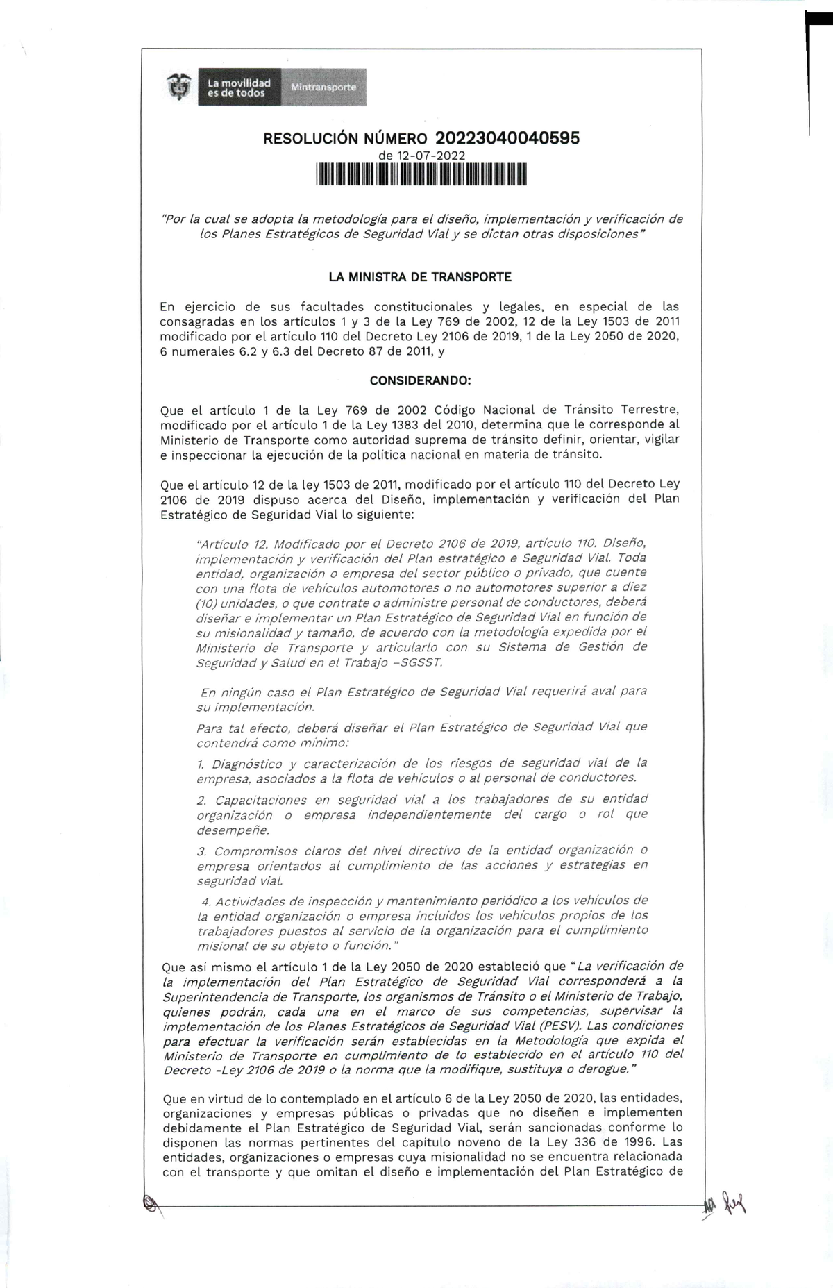 Resolucion-No - RESOLUCIÓN 40595 DE 2022 - Sistema De Gestión De La ...