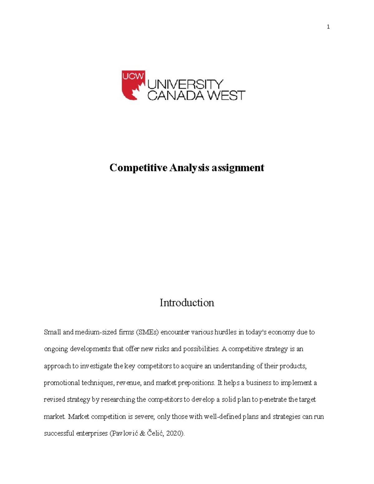 Competitive Analysis - A competitive strategy is an approach to ...