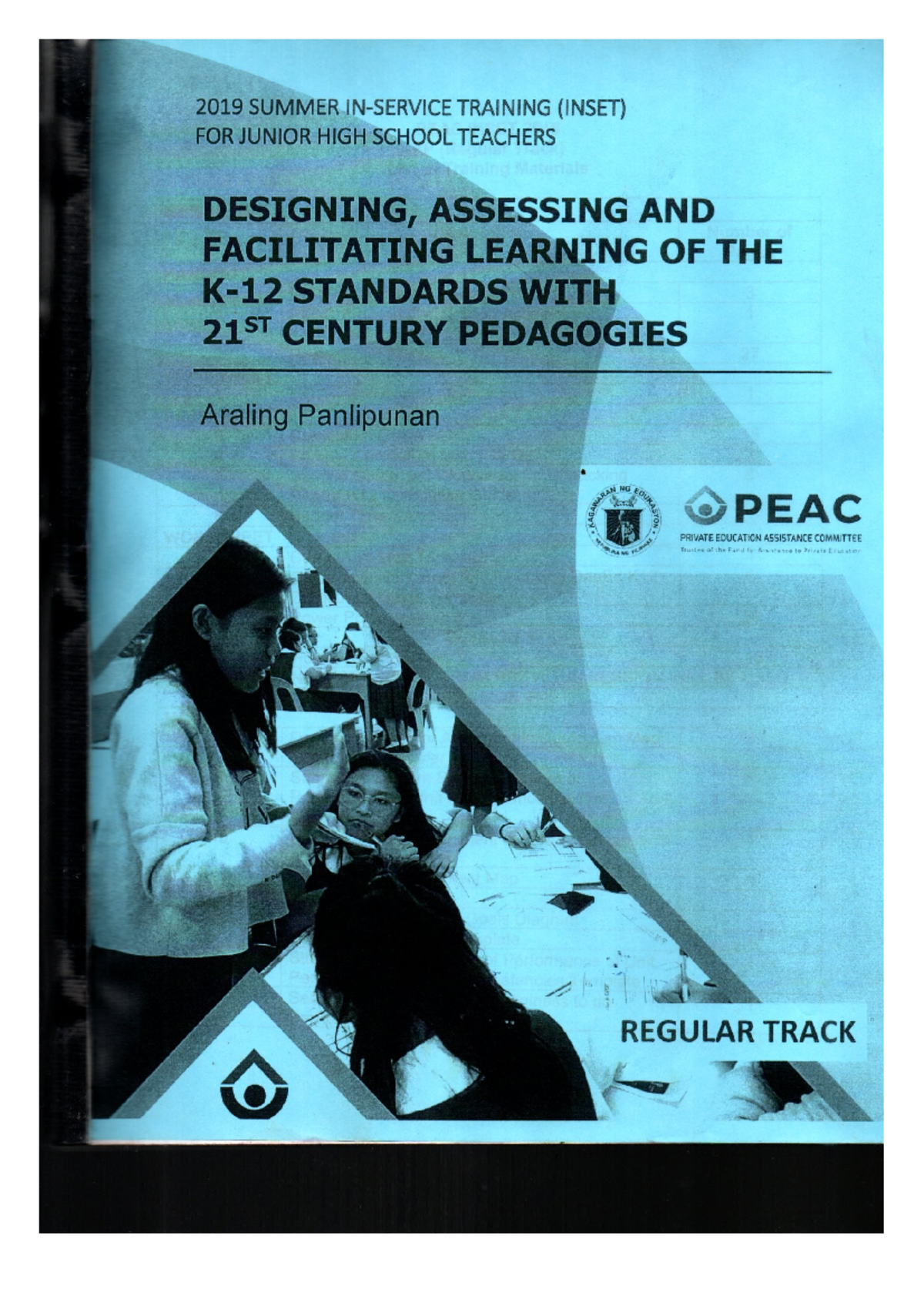 PEAC Inset 2019 - 2019 SUMMER TRAINING (INSET) FOR JUNIOR HIGH SCHOOL ...