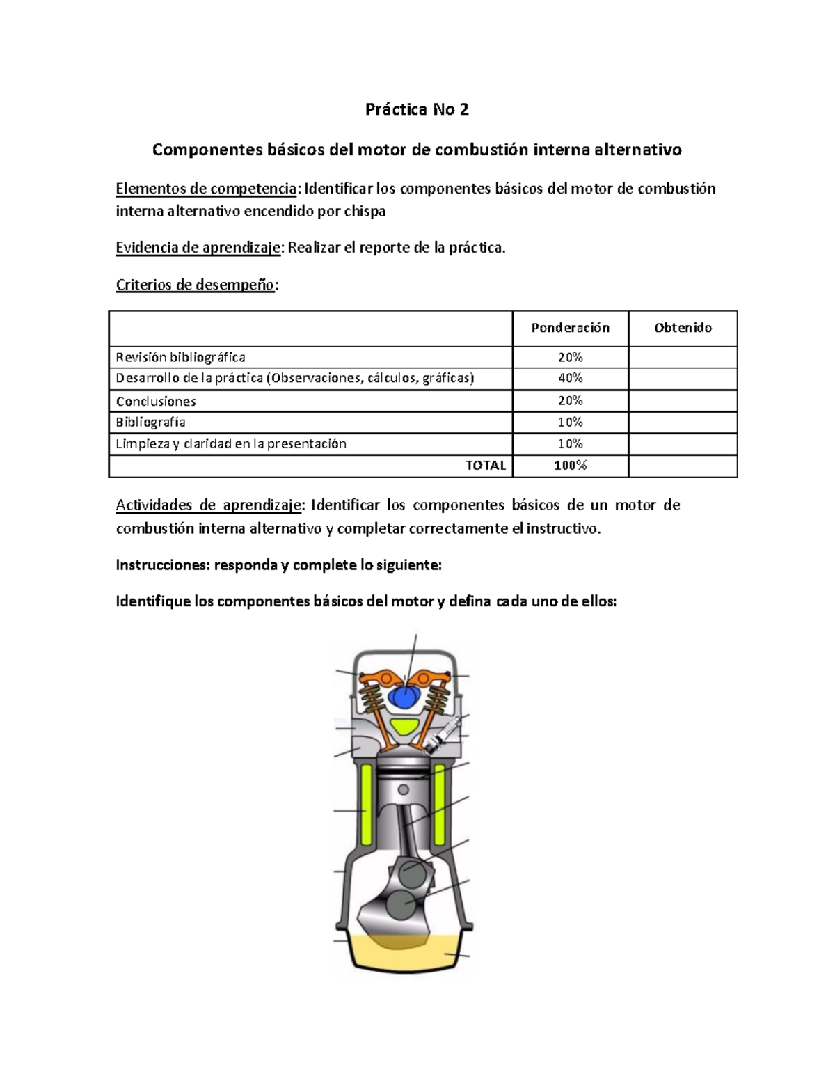 Practicas 1-3 - Pr·ctica No 2 Componentes B·sicos Del Motor De ...