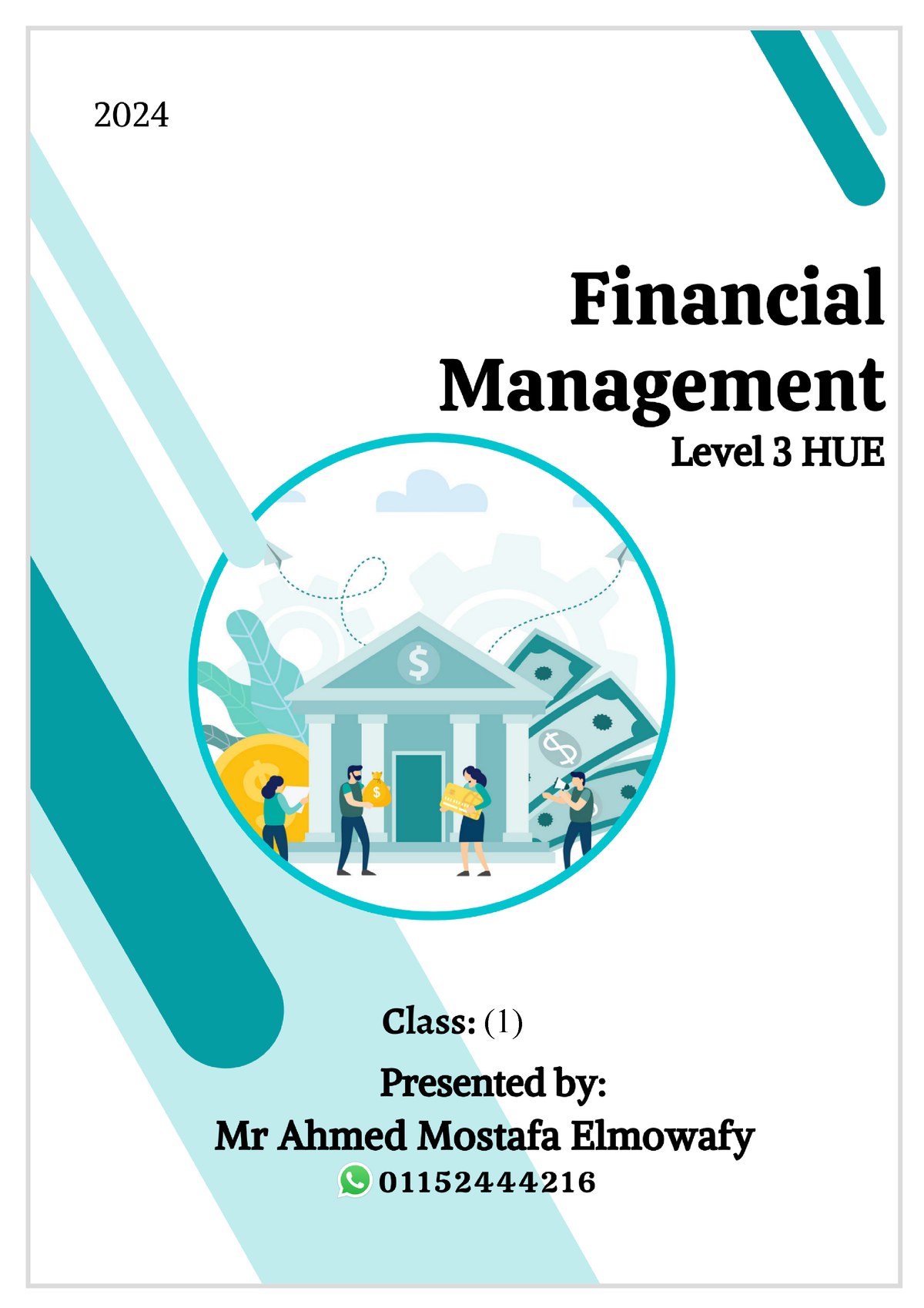 Class 1 FM - Introduction To Financial Management - (1) Chapter 1 ...