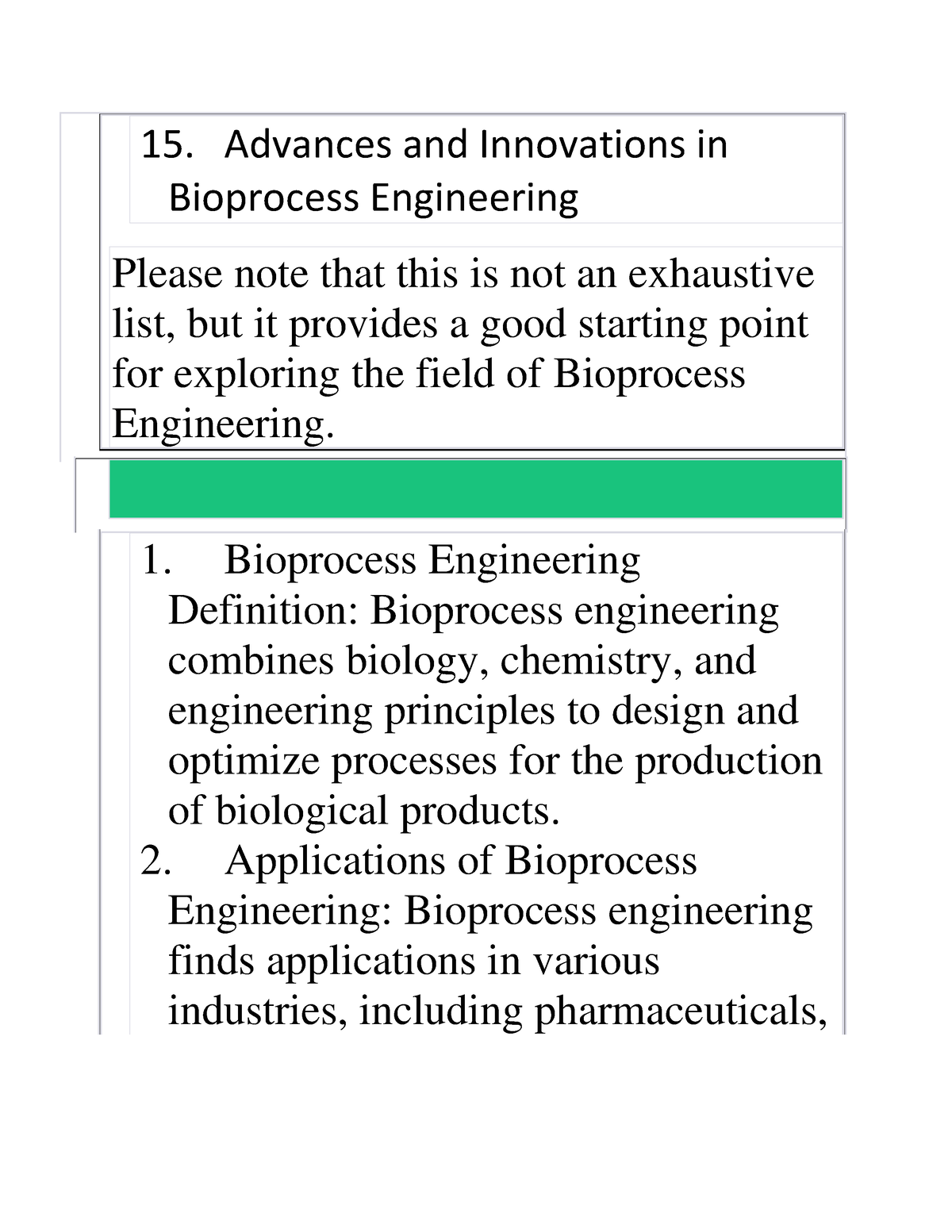 Bioprocess Engineering 2 - Bioprocess Engineering Definition ...