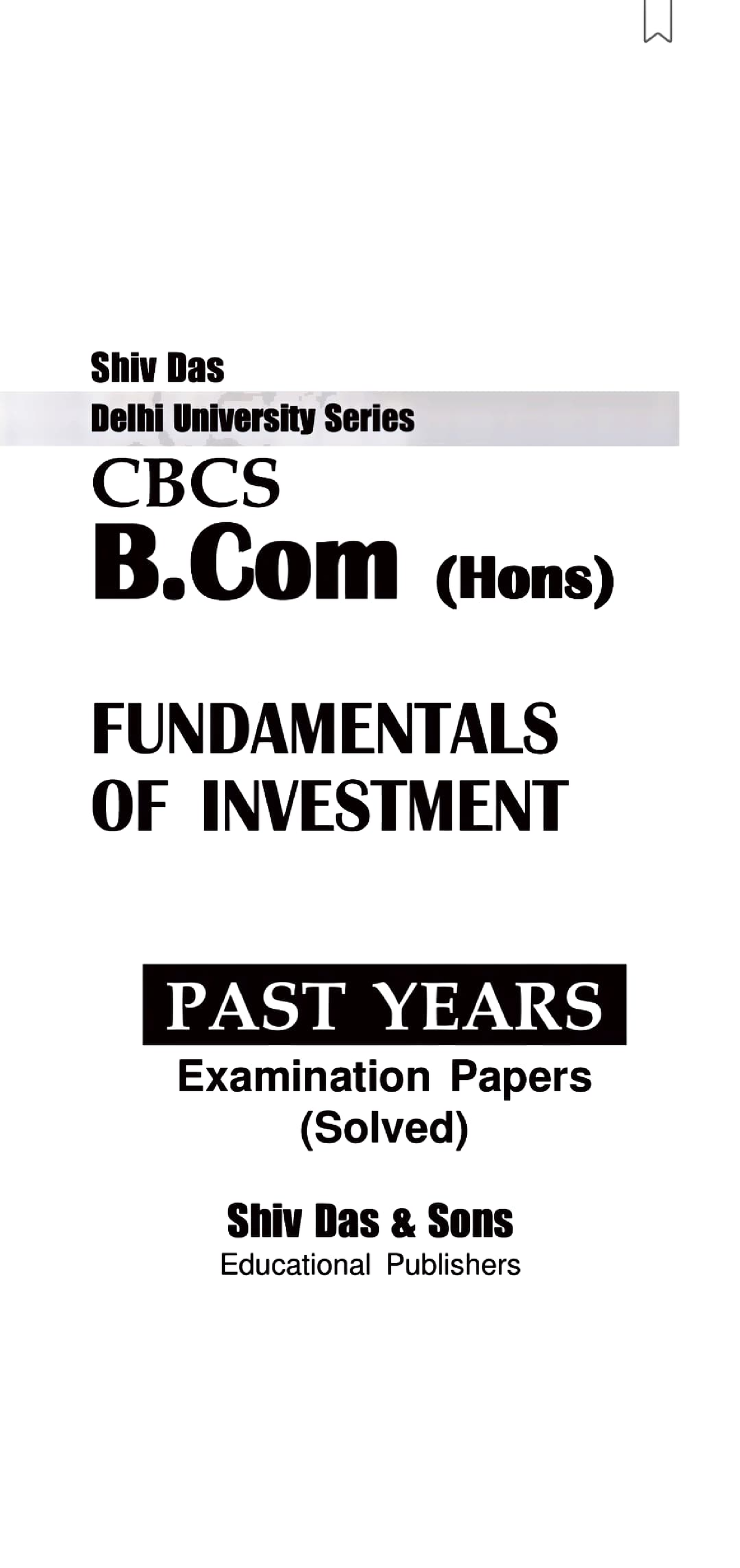 Fundamentals Of Investment (10 Years) - B.com Programe - Studocu