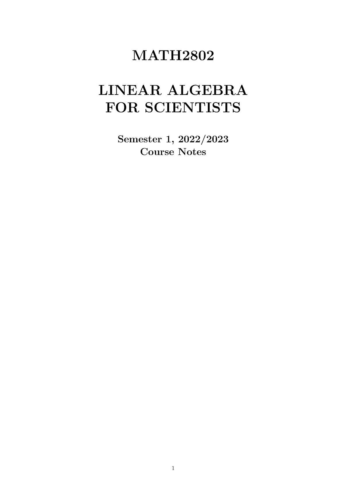 mh2802-full-notes-2022-math-math-linear-algebra-for-scientists