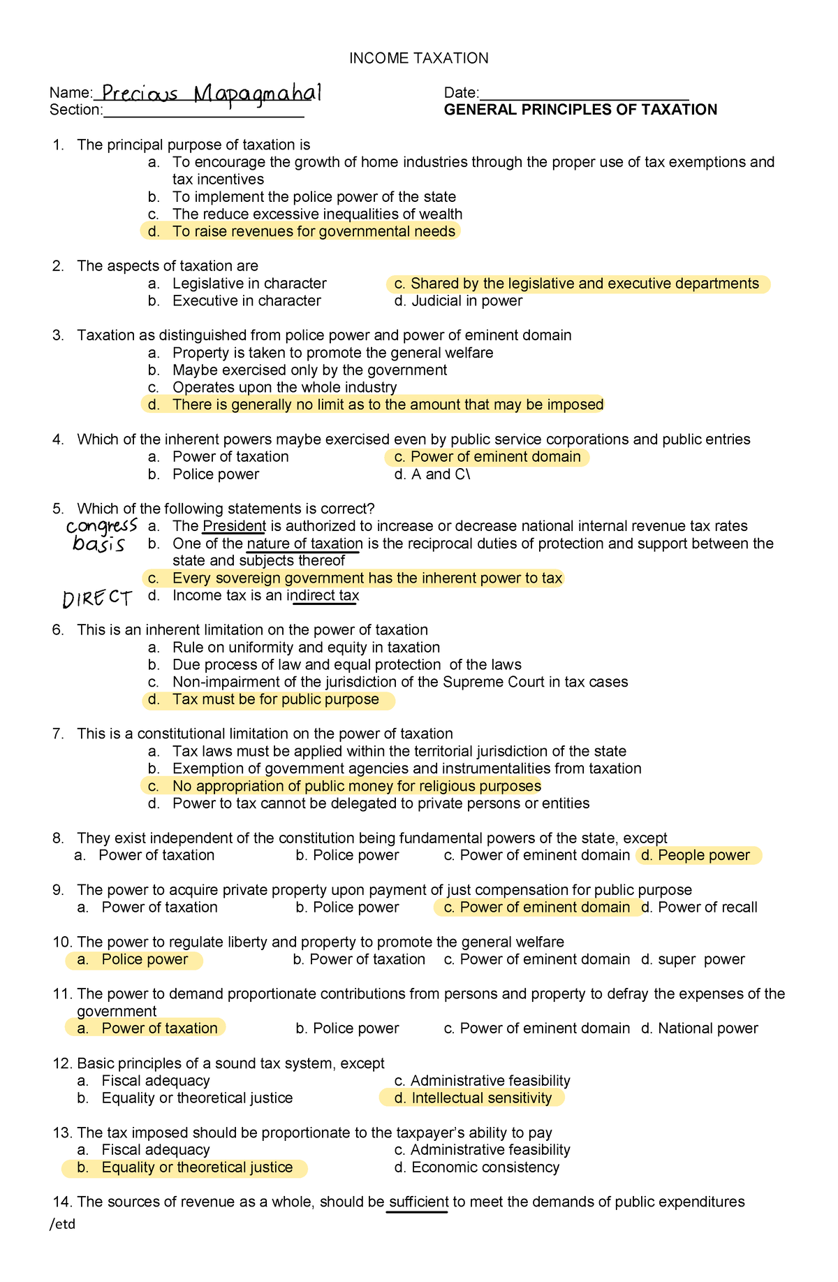 tax-questionsanswers-income-taxation-name