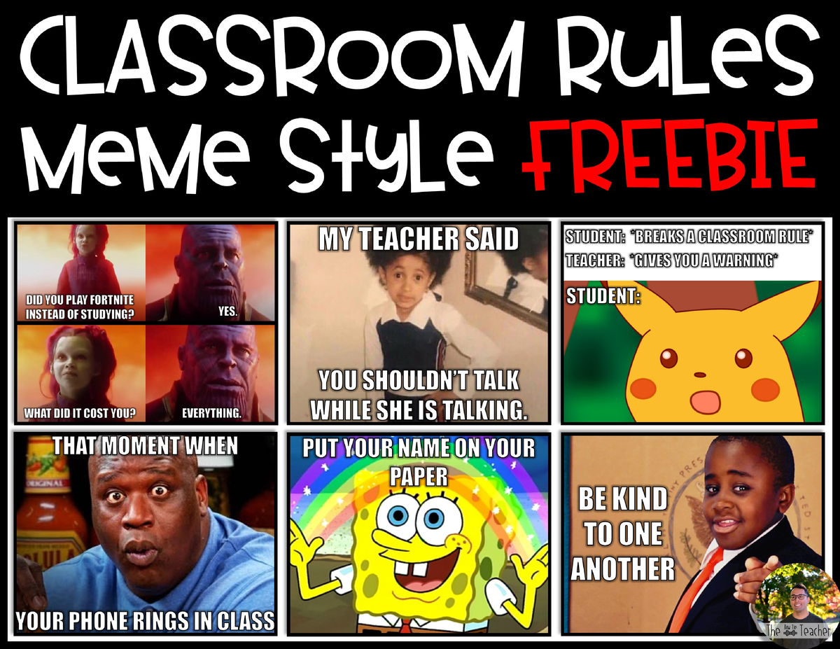 Classroom Rules Meme Style ( Freebie) - CLASSROOM RuLeS MeMe StyLe ...