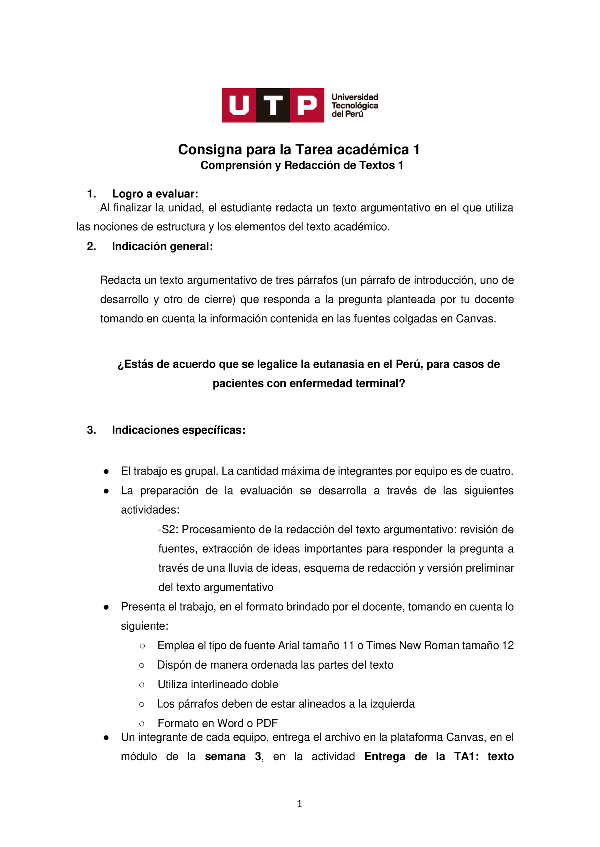 (AC-S03)-TEMA01- Tarea Academica 1 - Consigna Para La Tarea Académica 1 ...