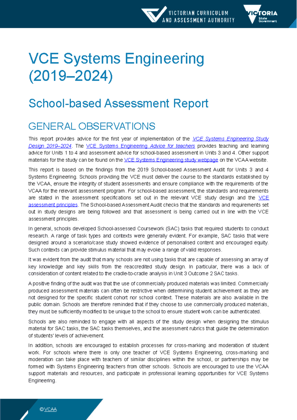 2019 Systems Engineering SBAreport VCE Systems Engineering 2019 2024   Thumb 1200 1698 