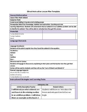 WGU 5E Lesson Plan Template - 5E Lesson Plan Template General ...