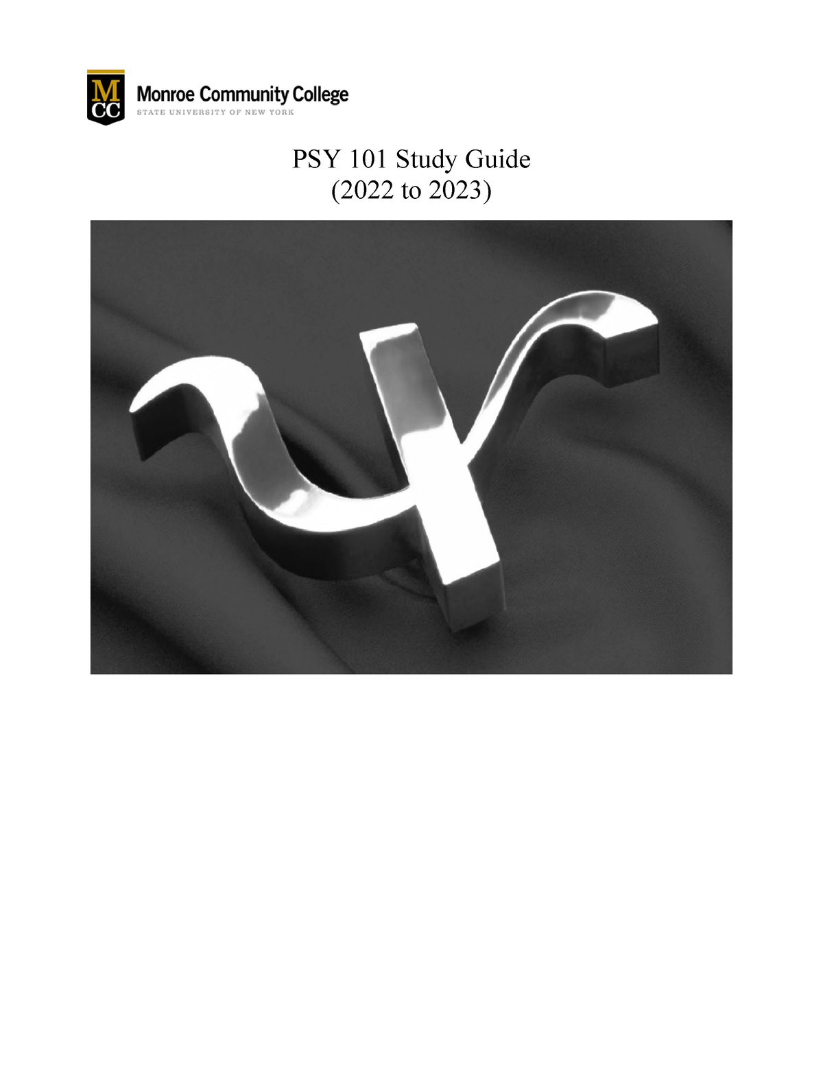 PSY 101 Study Guide 22-23 - PSY 101 Study Guide (2022 To 2023 ...