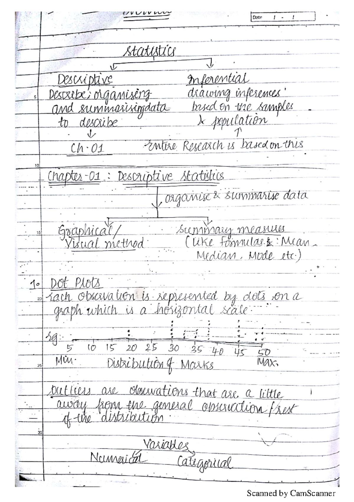 Chapter 1 Stats - Lecture Notes 1 - Statistical Methods For Economics ...