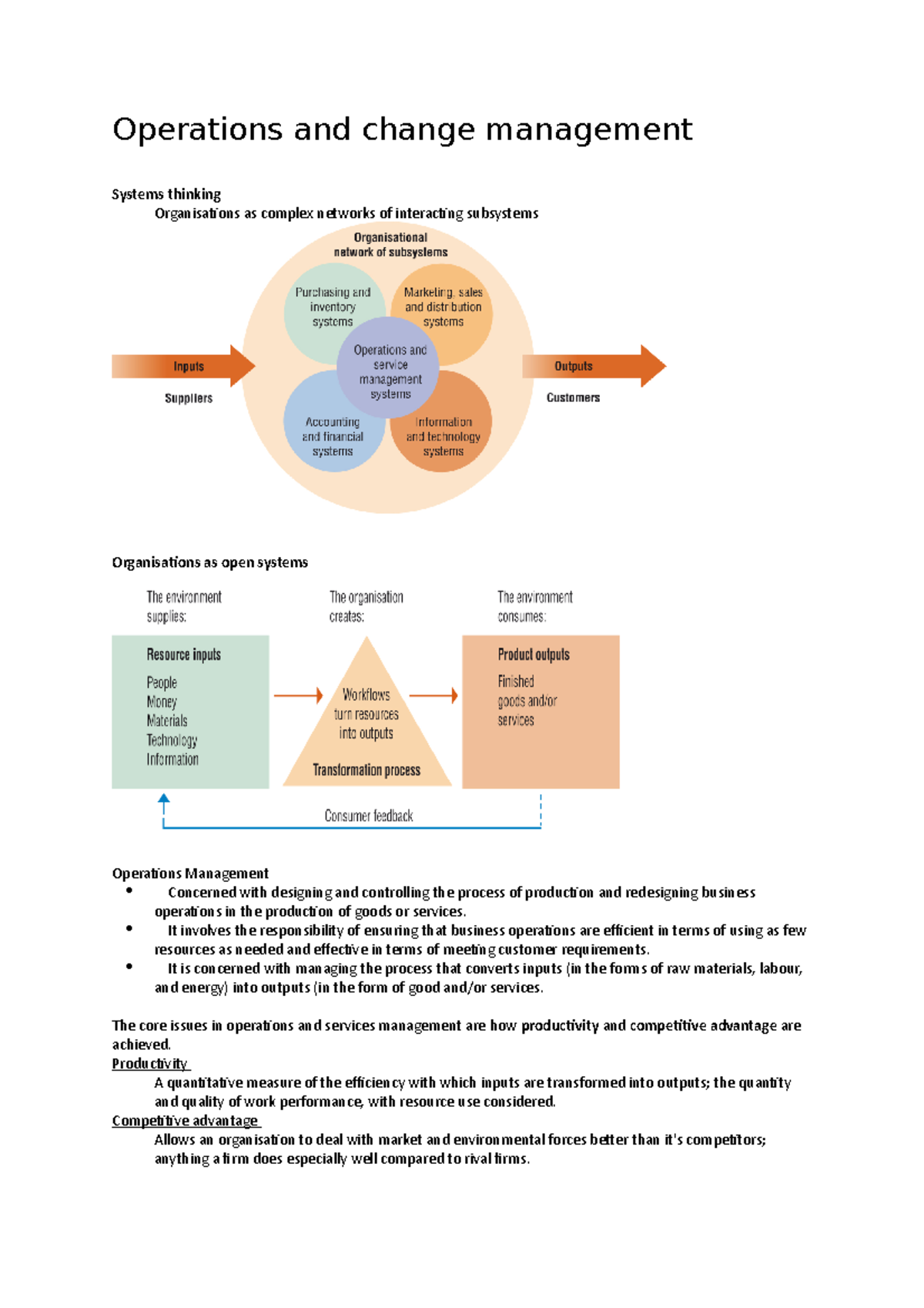 Operations and change management - Operations and change management ...