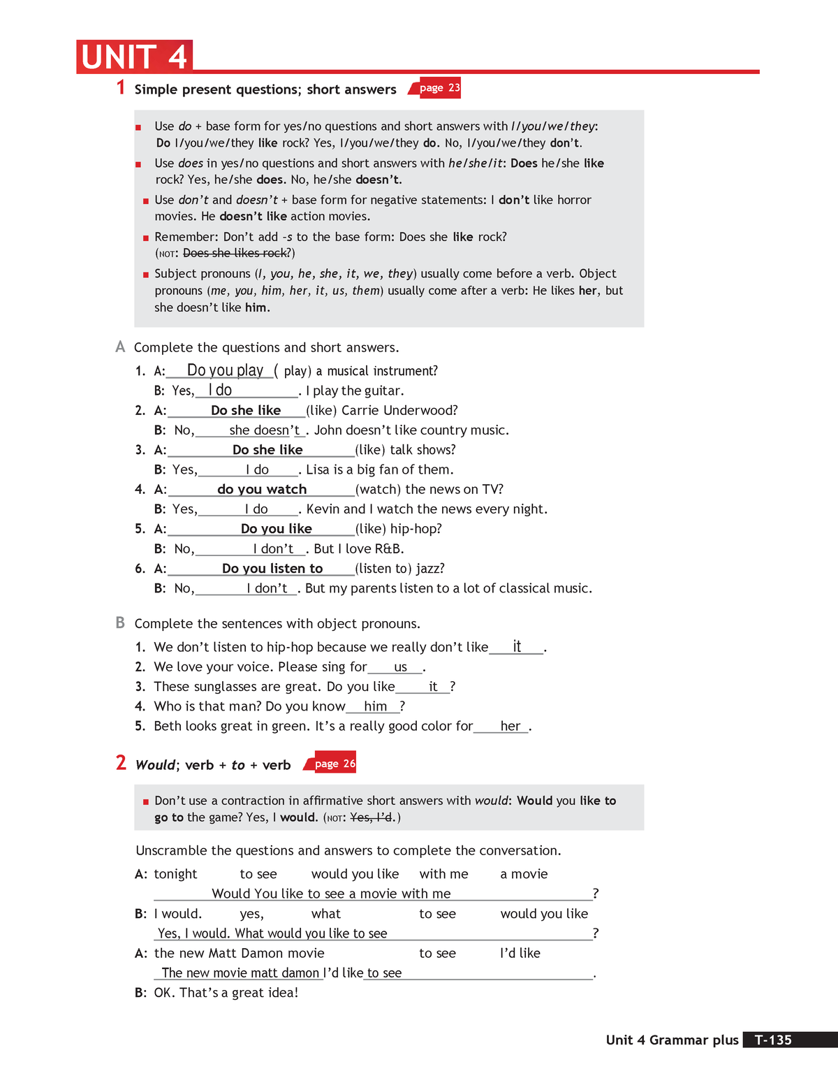 Grammar Plus Project 3 - Estudiar - Use do + base form for yes/no ...