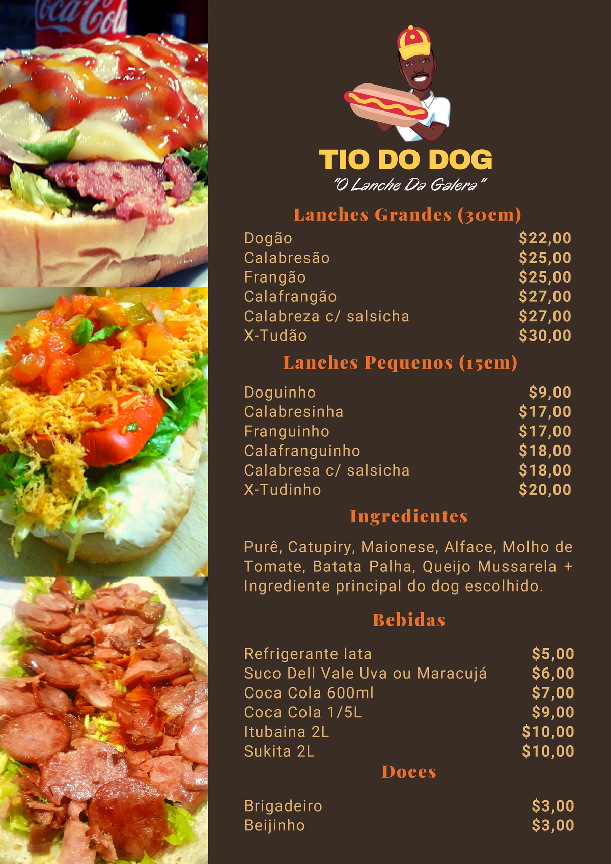 Dog Gourmet Caruaru Cardápio