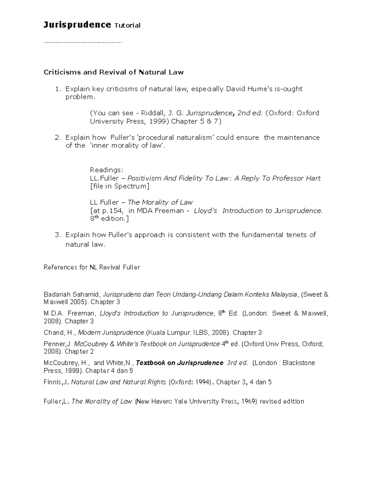 dissertation on natural law