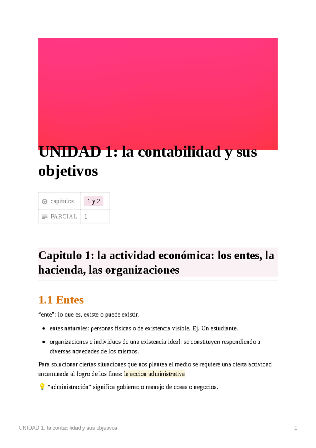 Unidad 1 Teoria Contable - UNIDAD 1: La Contabilidad Y Sus Objetivos ...