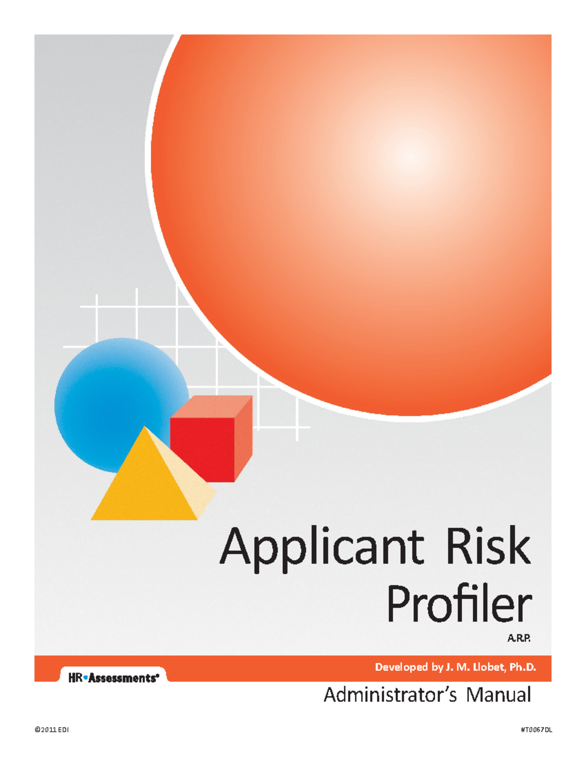 Applicant risk profiler test manualpdf - Applicant Risk Profiler A.R ...