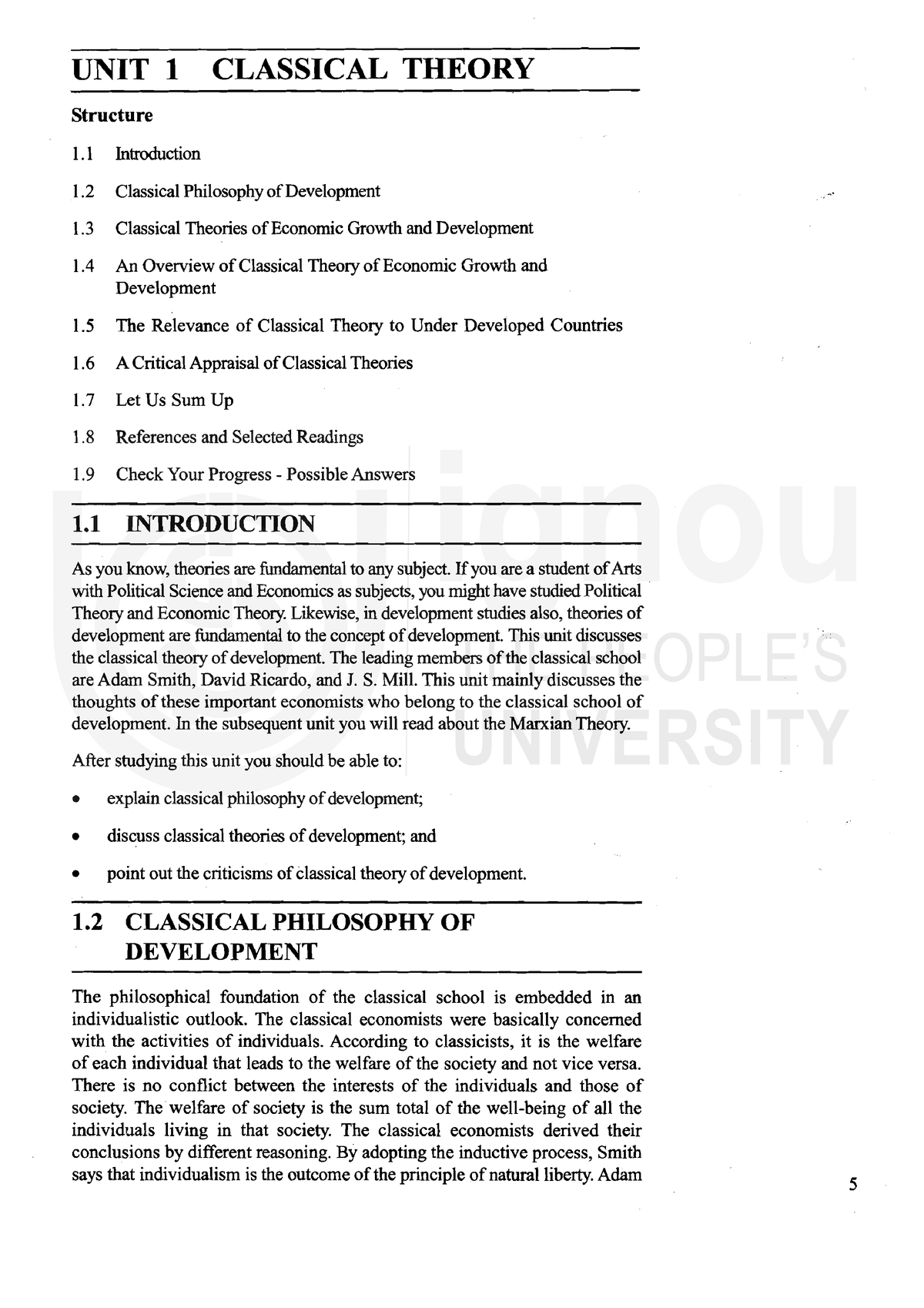 Peace Building And Conflict Resolution - UNIT 1 CLASSICAL THEORY ...