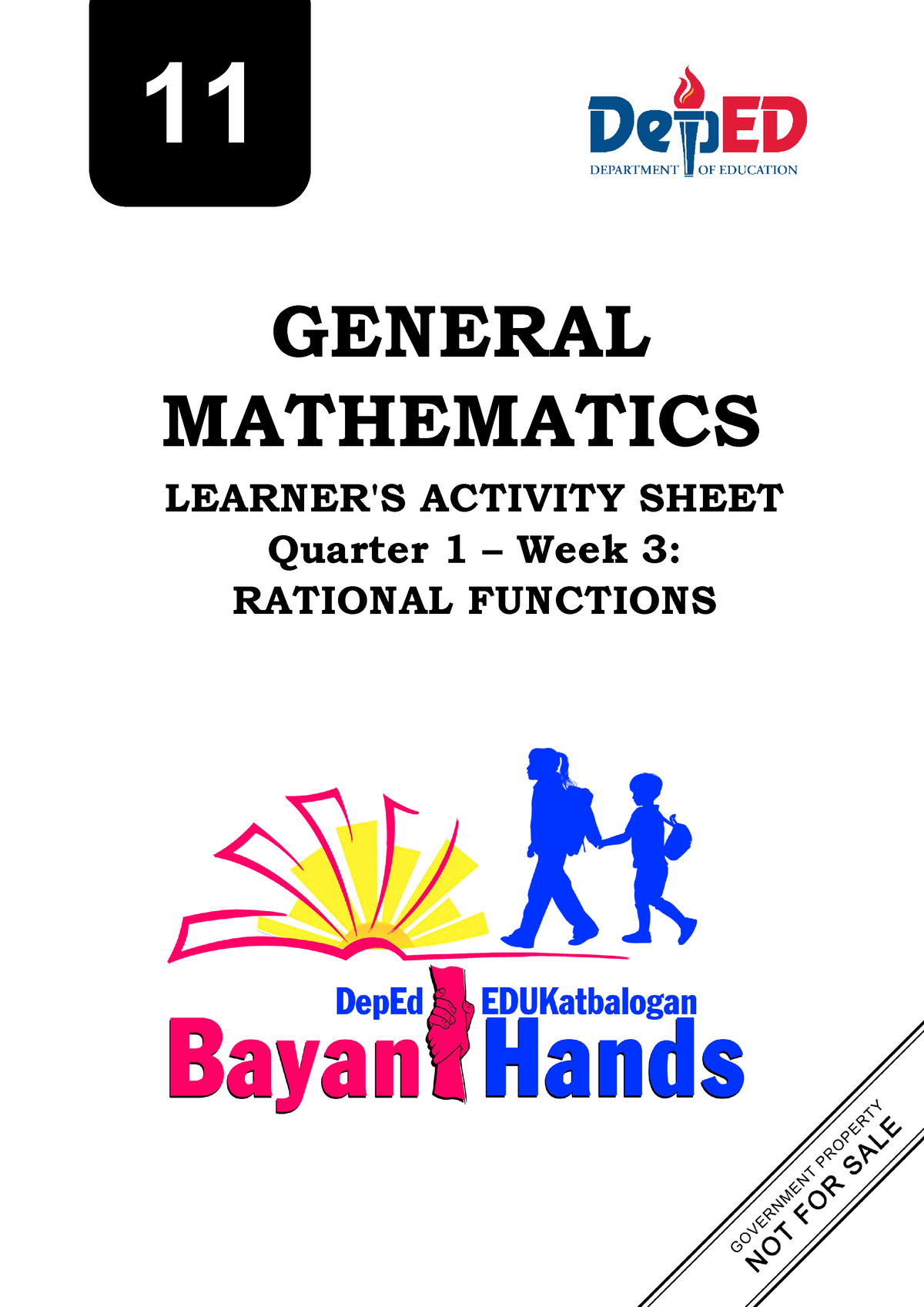 General Math 11 Q1 LAS Week3 GENERAL MATHEMATICS LEARNER S ACTIVITY 