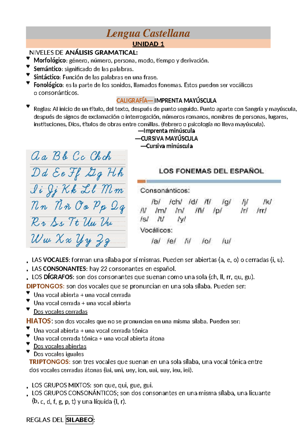 Resumen Lengua Castellana Ingreso 2024 Para Aprobar! - 𝑳𝒆𝒏𝒈𝒖𝒂 ...