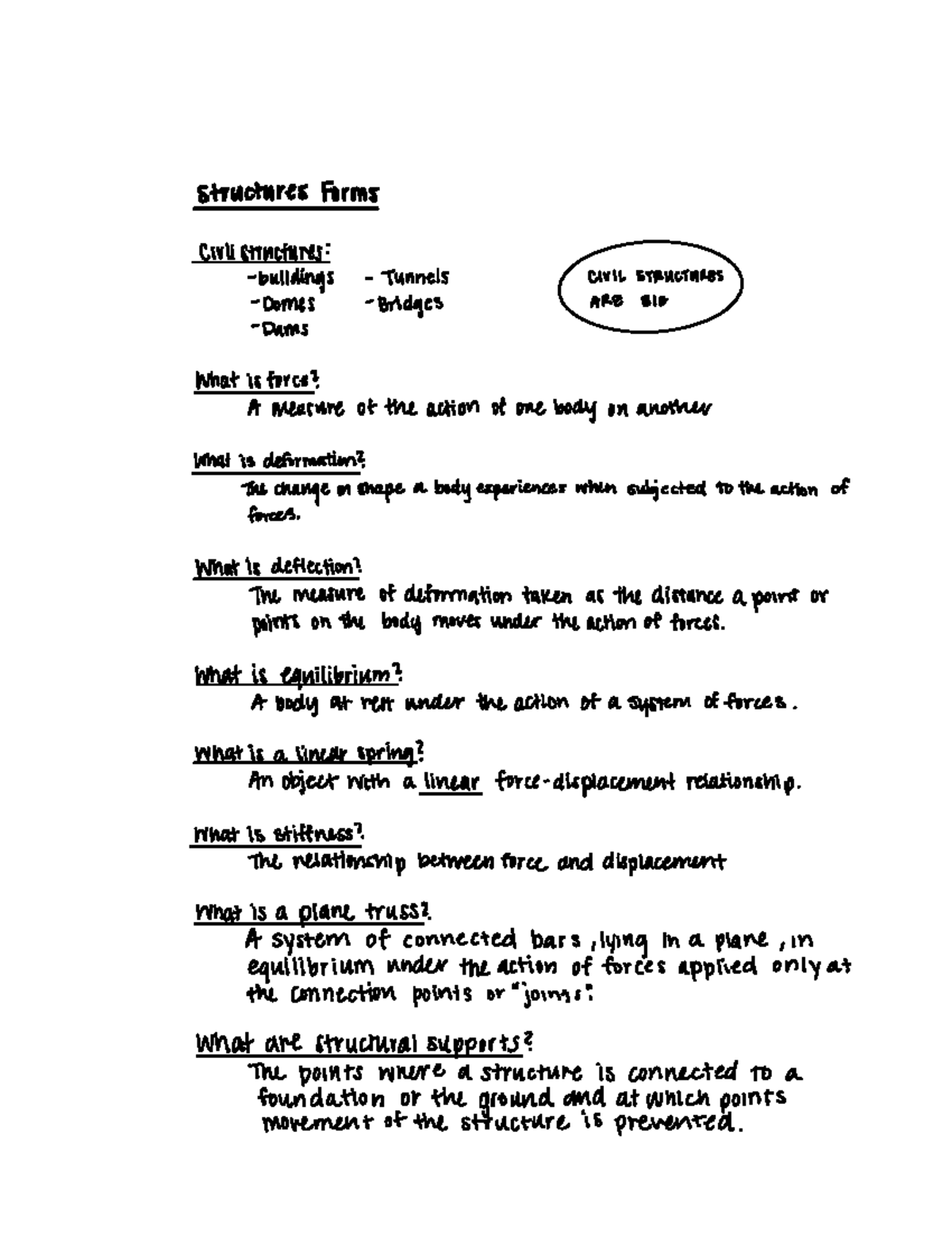 Structural Analysis - Introduction - structures Forms civil structures ...