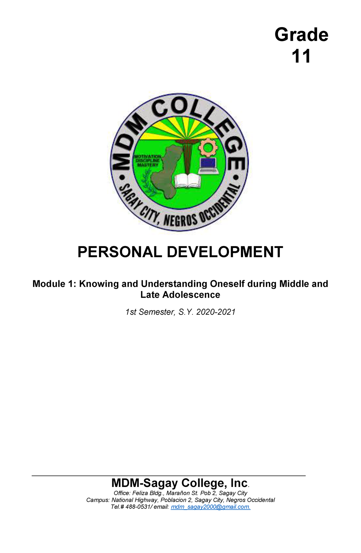 personal-development-module-1-week-1-lecture-notes-1-grade-11