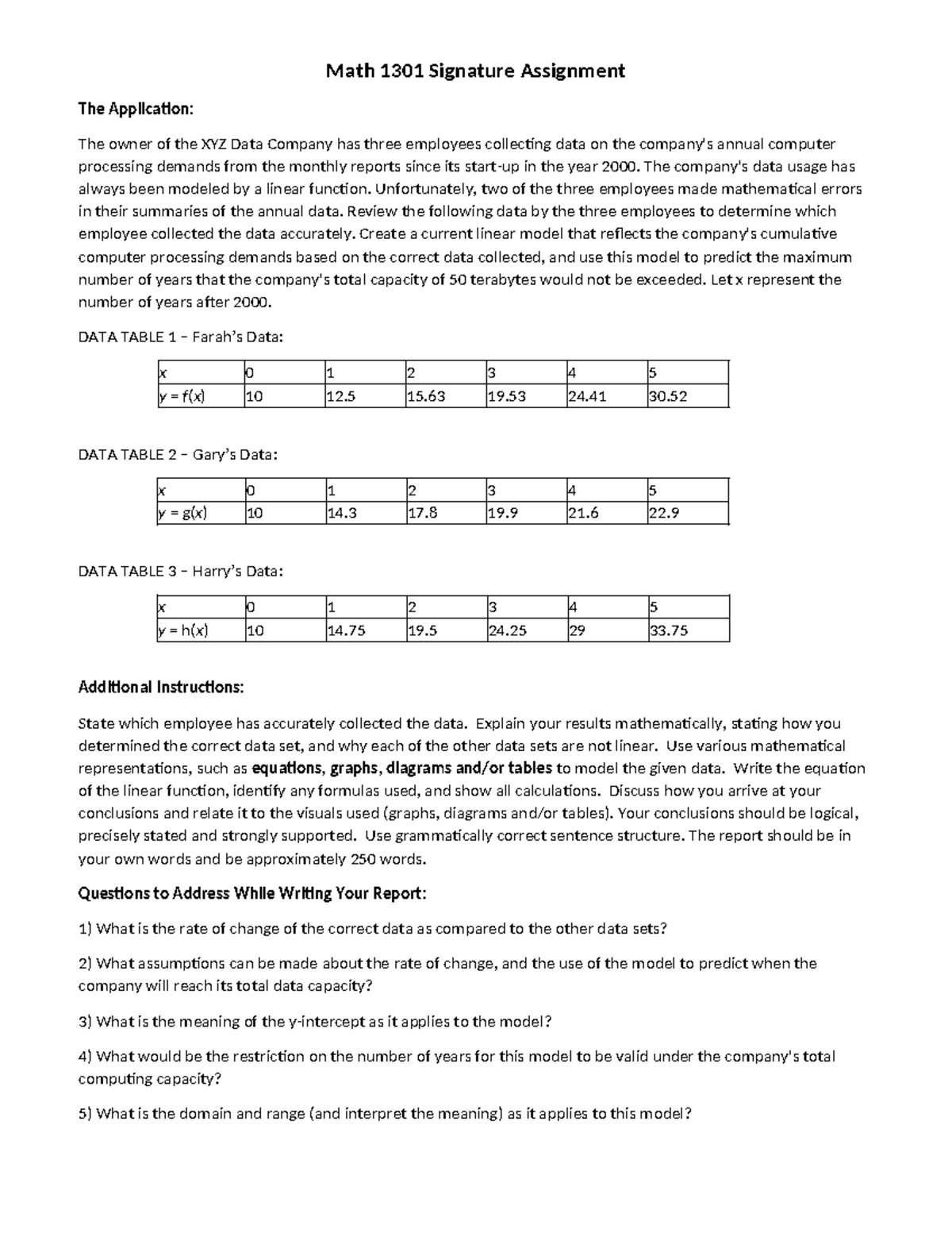 signature assignment history 1302