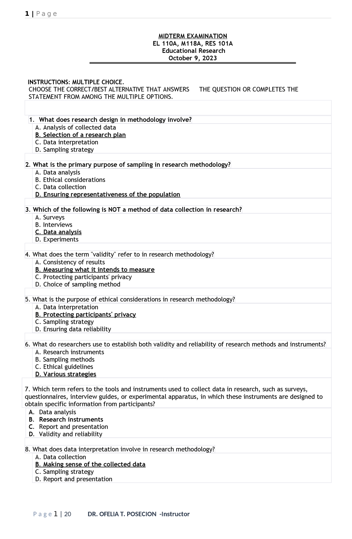 Review- Guide- Eductl - RESEARCH - MIDTERM EXAMINATION EL 110A, M118A ...