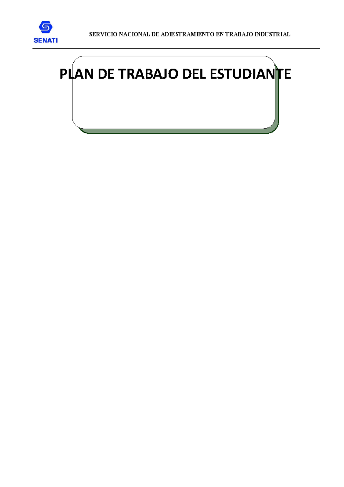 PGDT-226 Formatoalumnotrabajofinal - PLAN DE TRABAJO DEL ESTUDIANTE ...