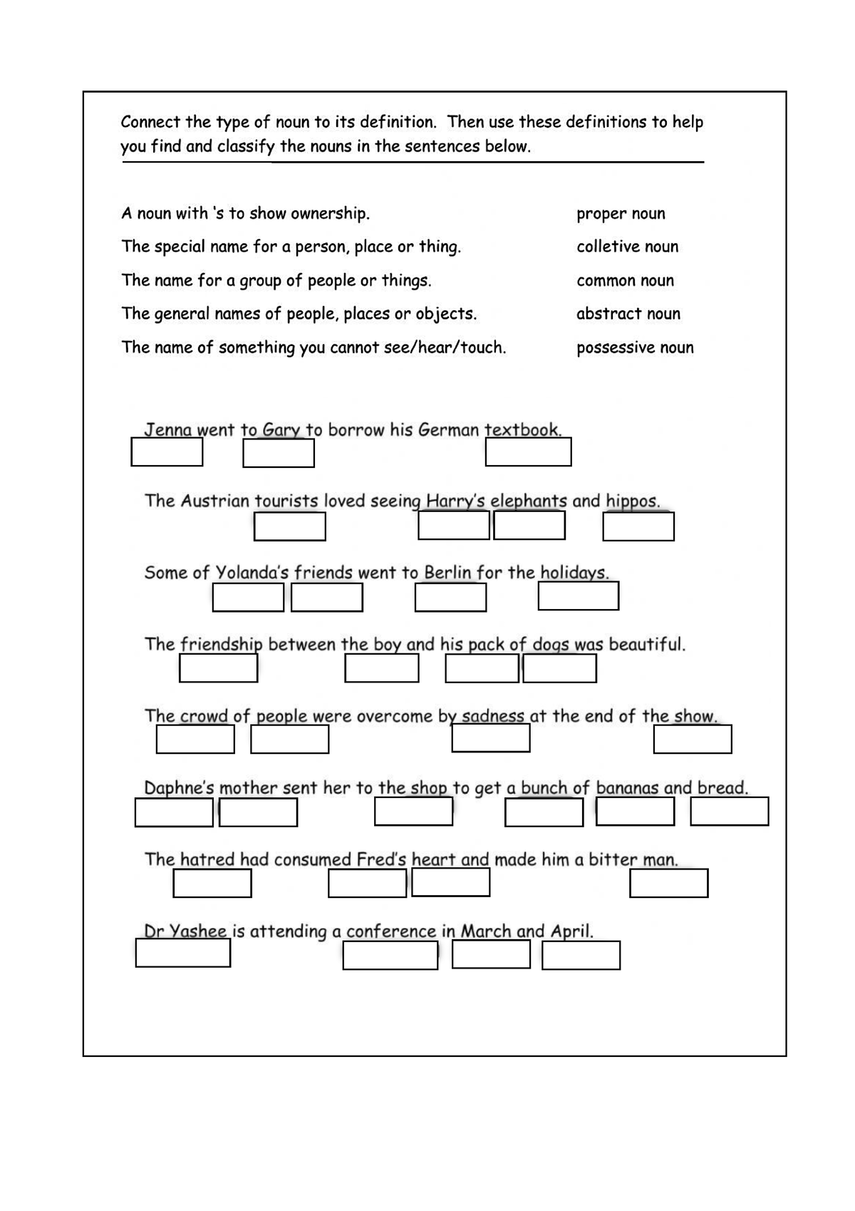 Types of nouns - Studocu