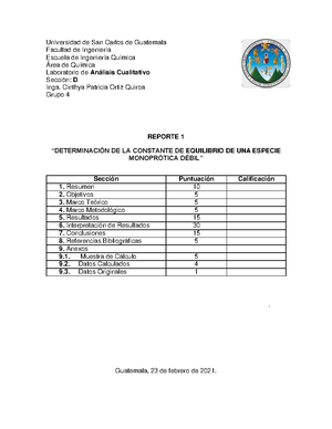 Reporte 3 “DILUCIONES Y DIAGRAMA DE SILLEN” - Universidad De San Carlos ...